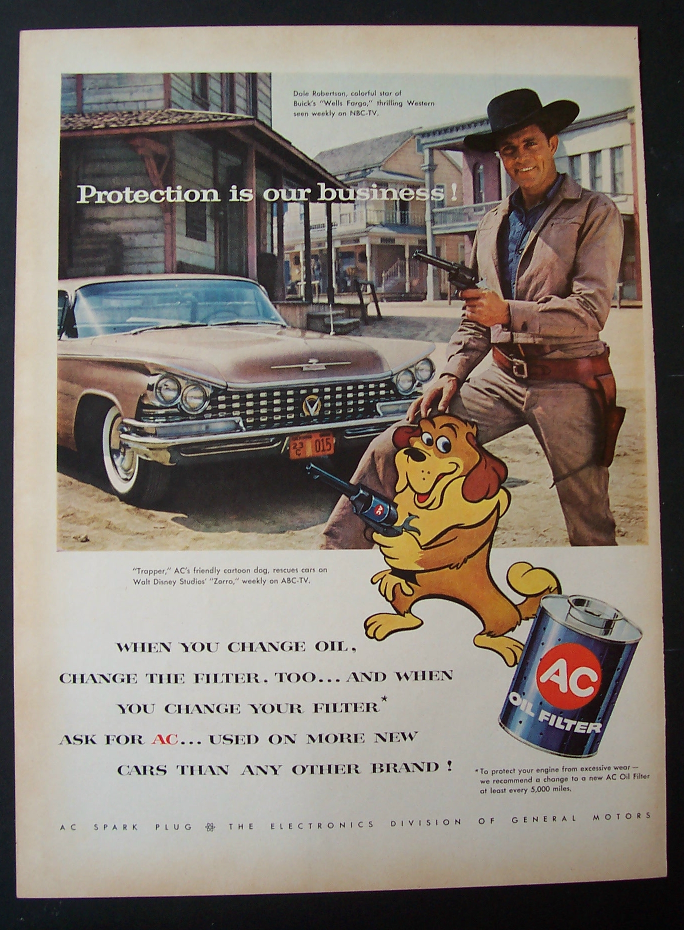 1958  AC  Oil   Filter  with  Dale  Robertson