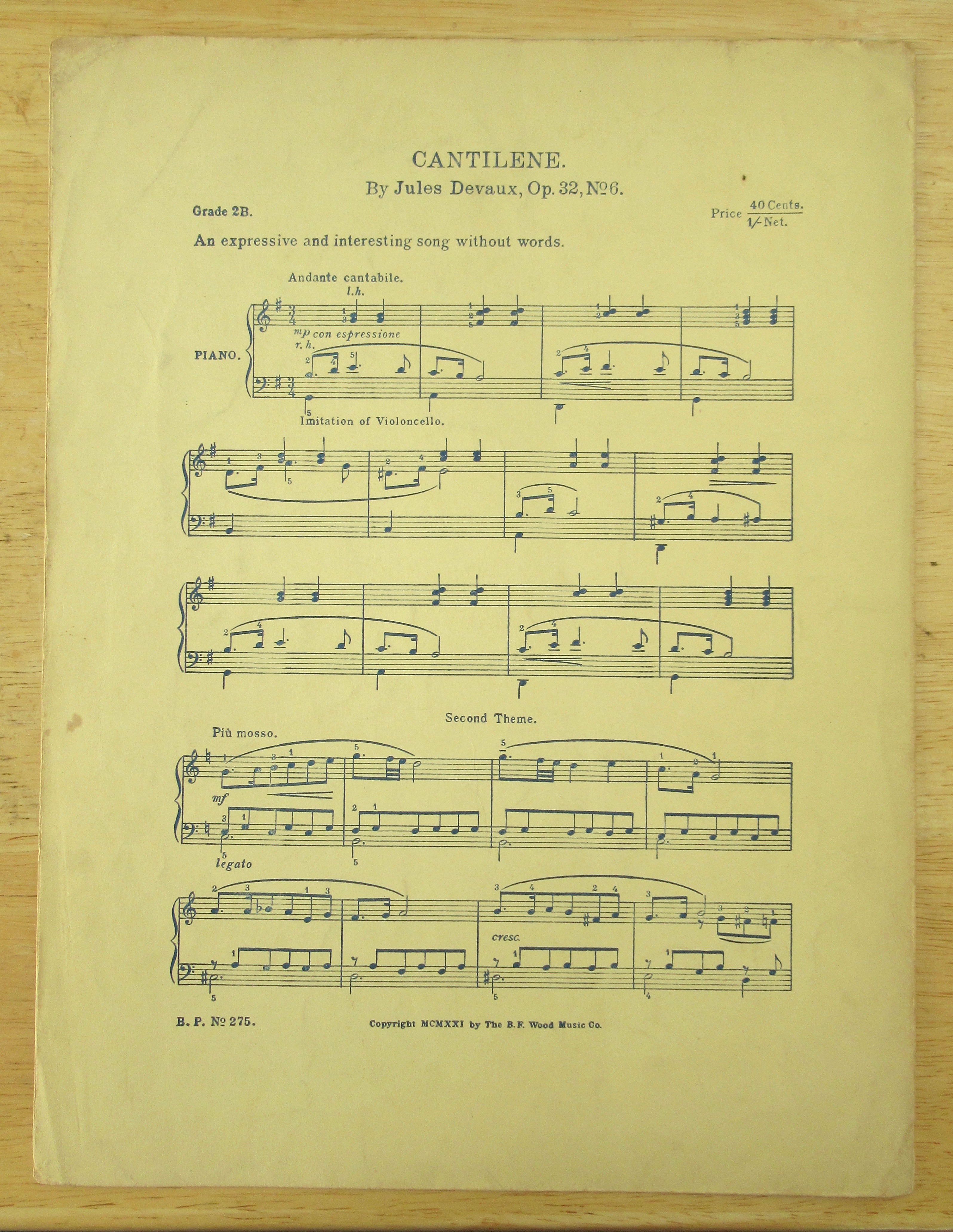 1903 The Cricket & The Bumble Bee Sheet Music