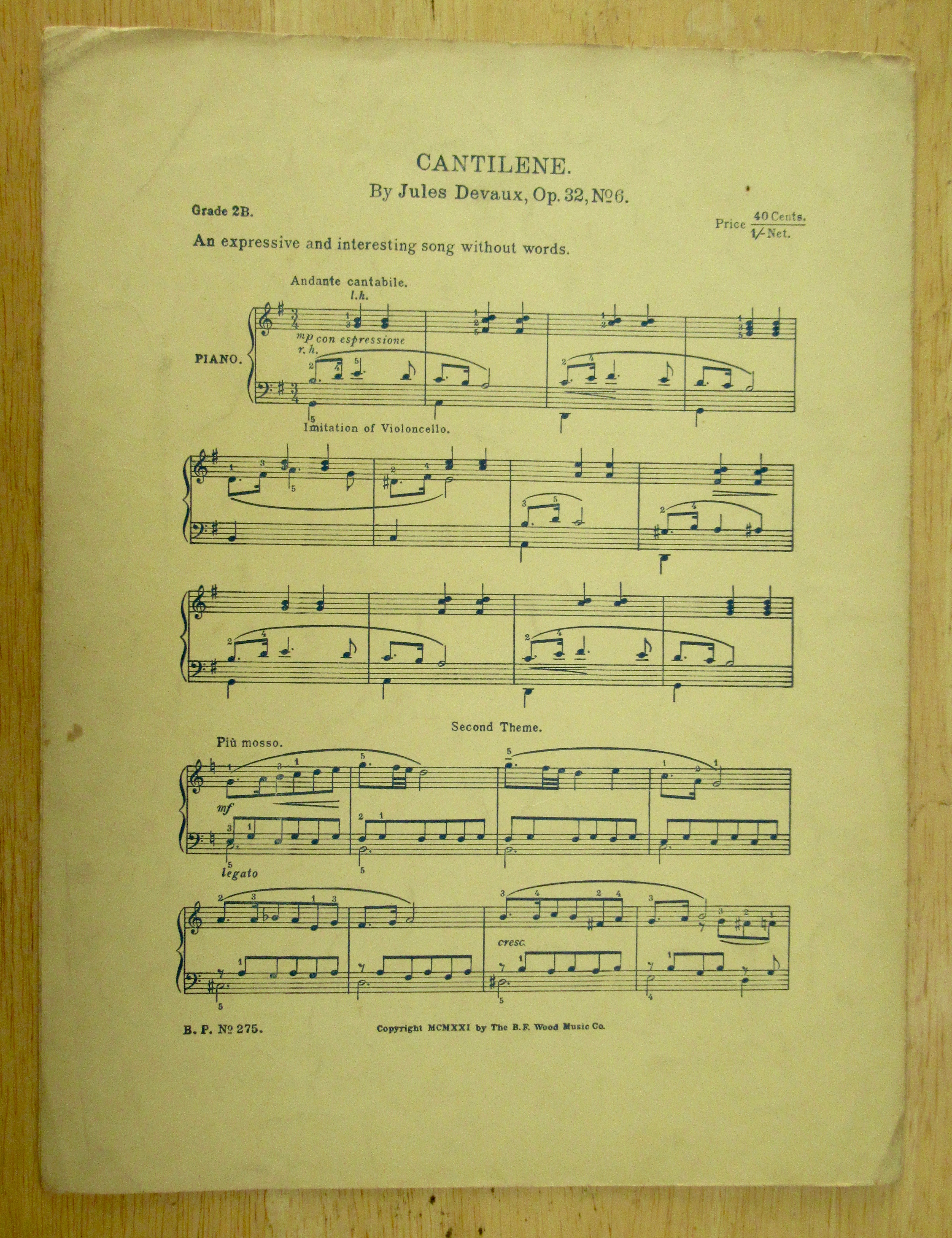 1903 The Cricket & The Bumble Bee Sheet Music