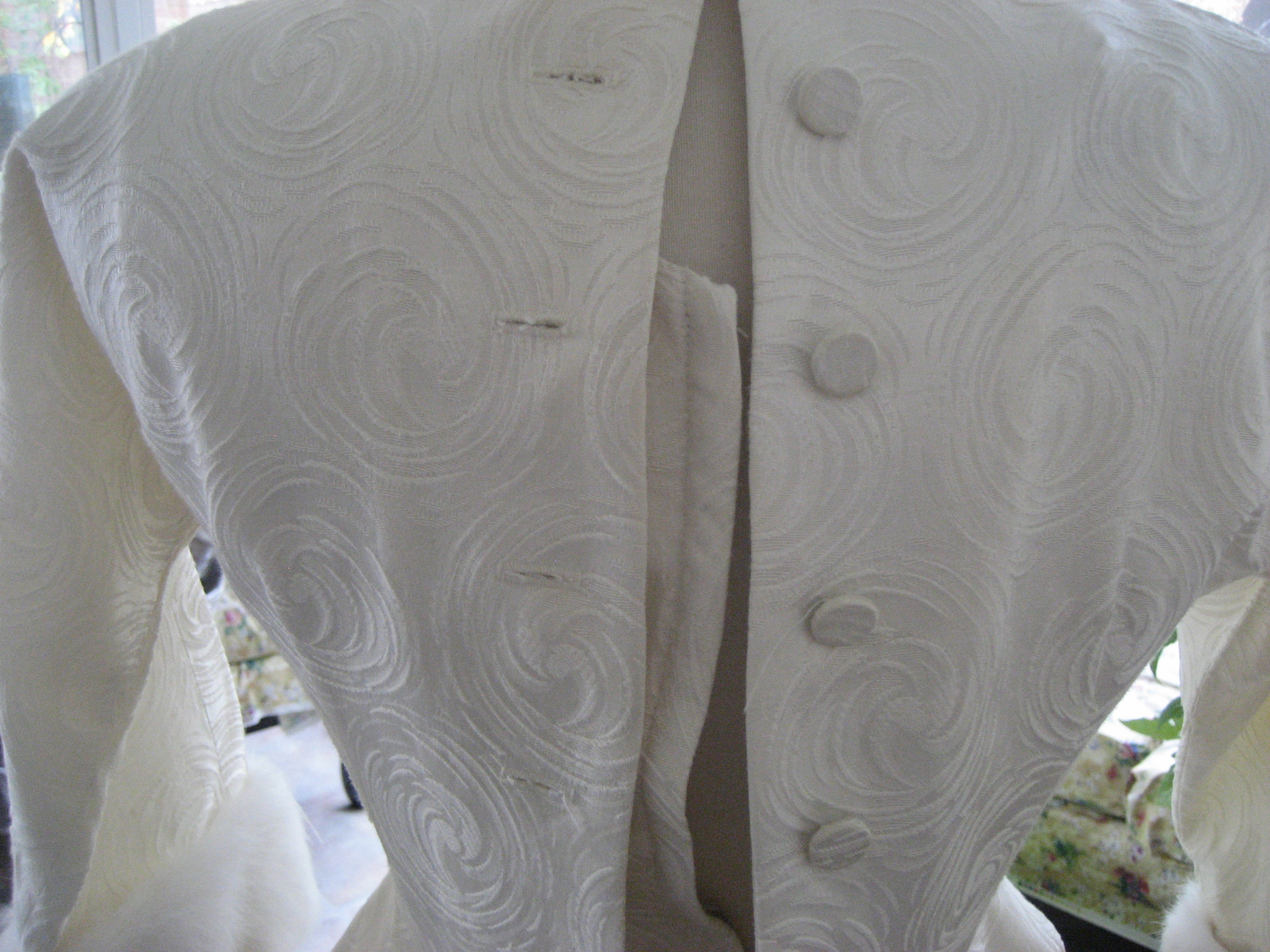 Brocade and Fur Holiday Dress