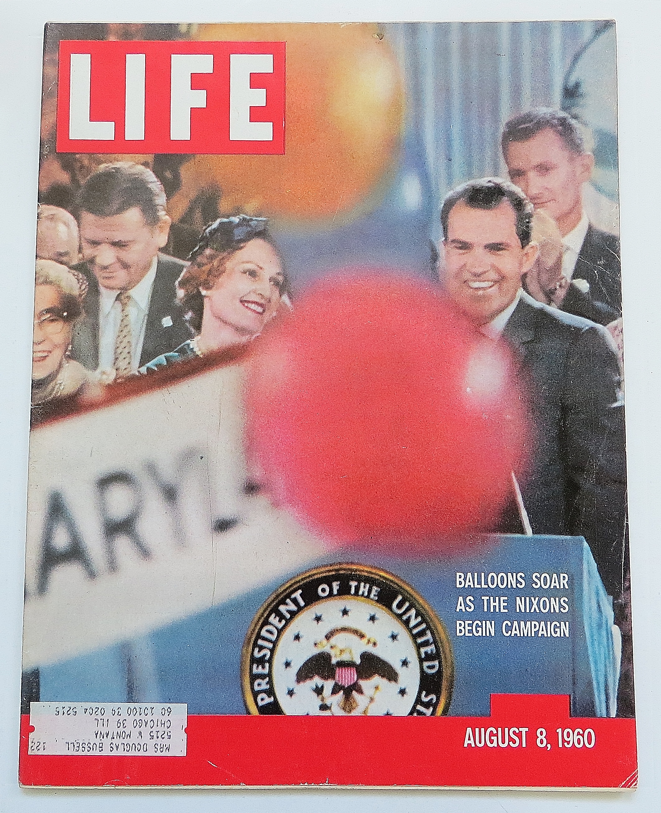 Life Magazine August 8, 1960 Nixon Campaigns