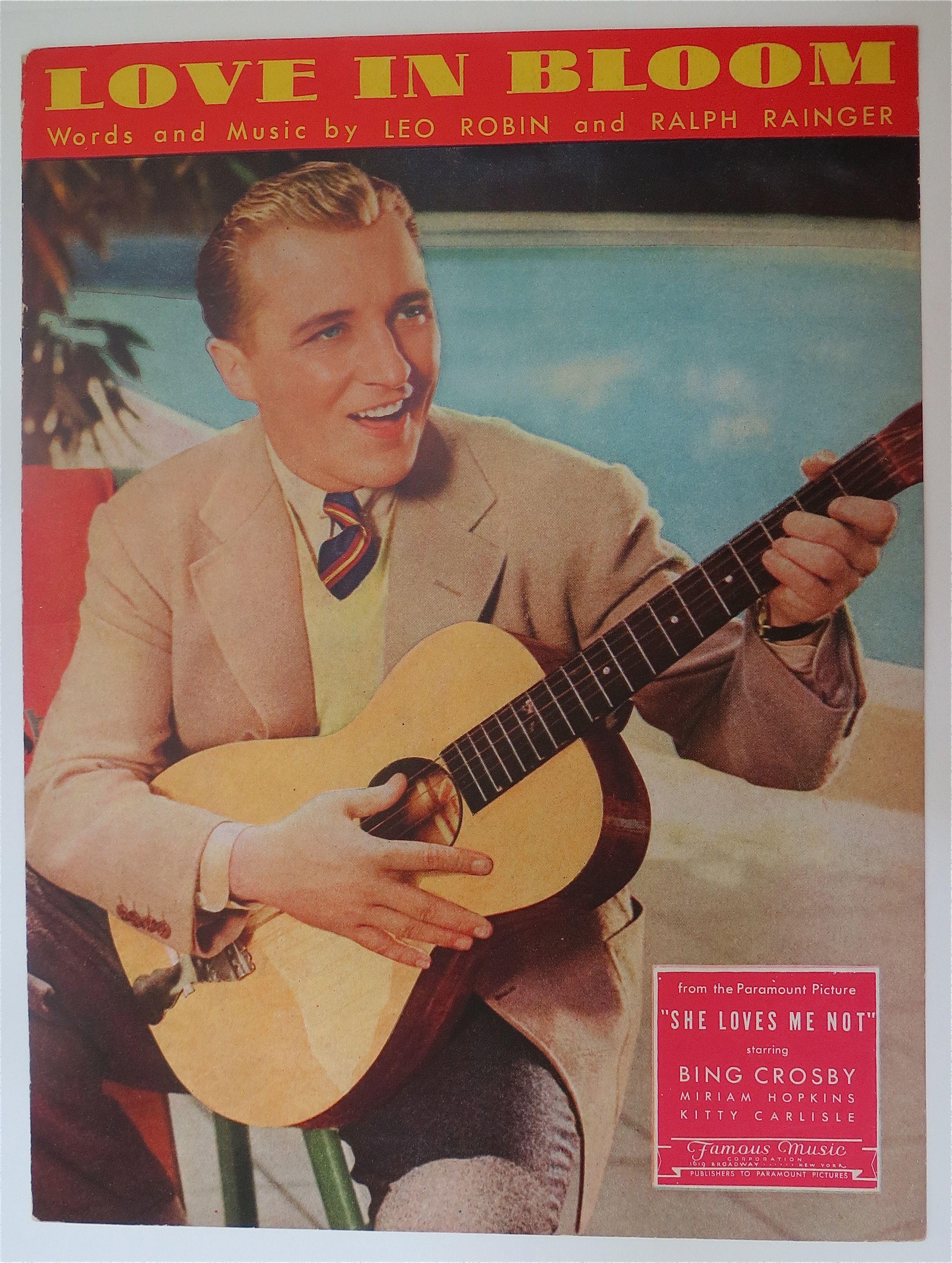 Sheet Music For 1934 Love In Bloom