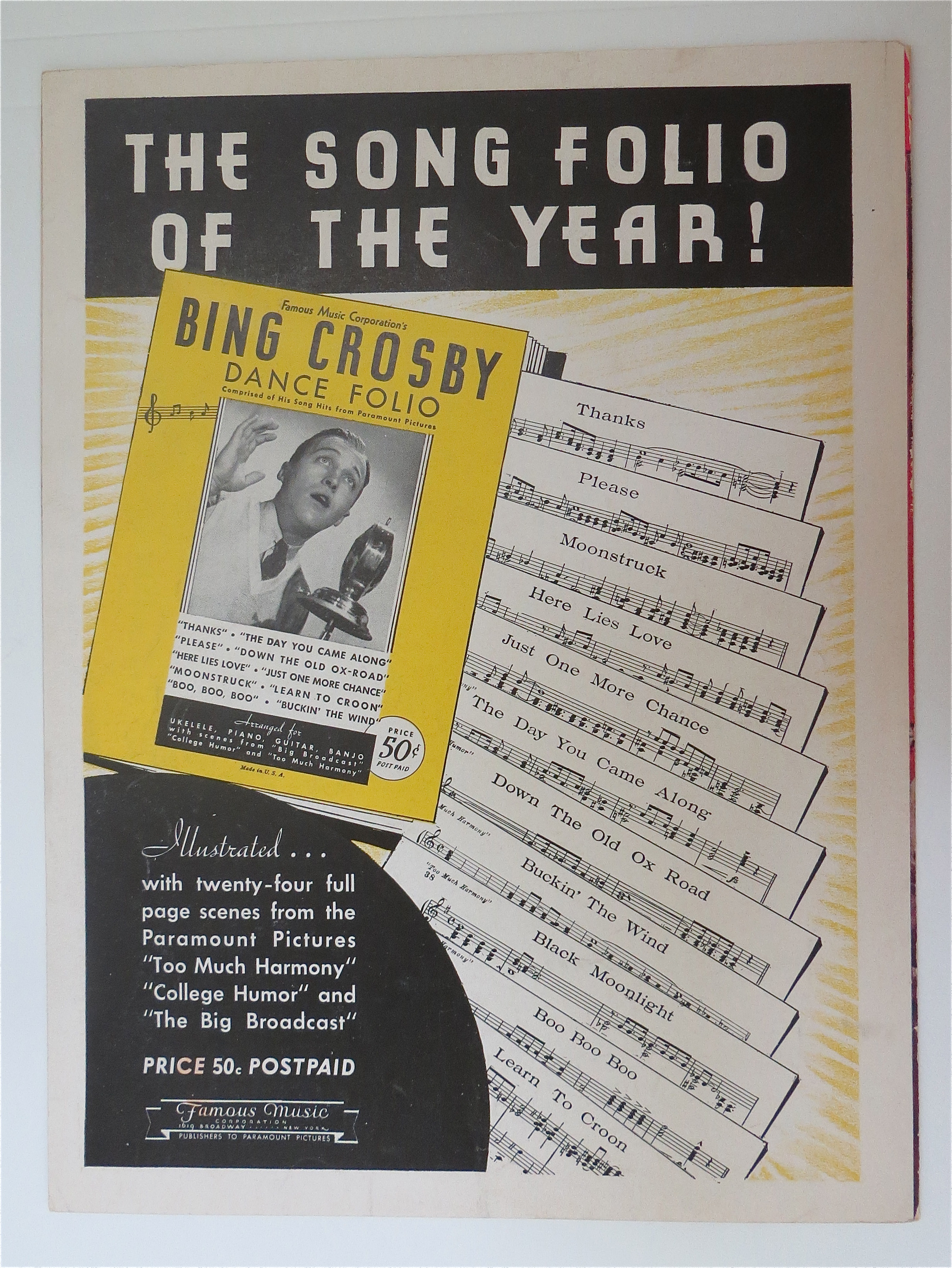 Sheet Music For 1934 Love In Bloom