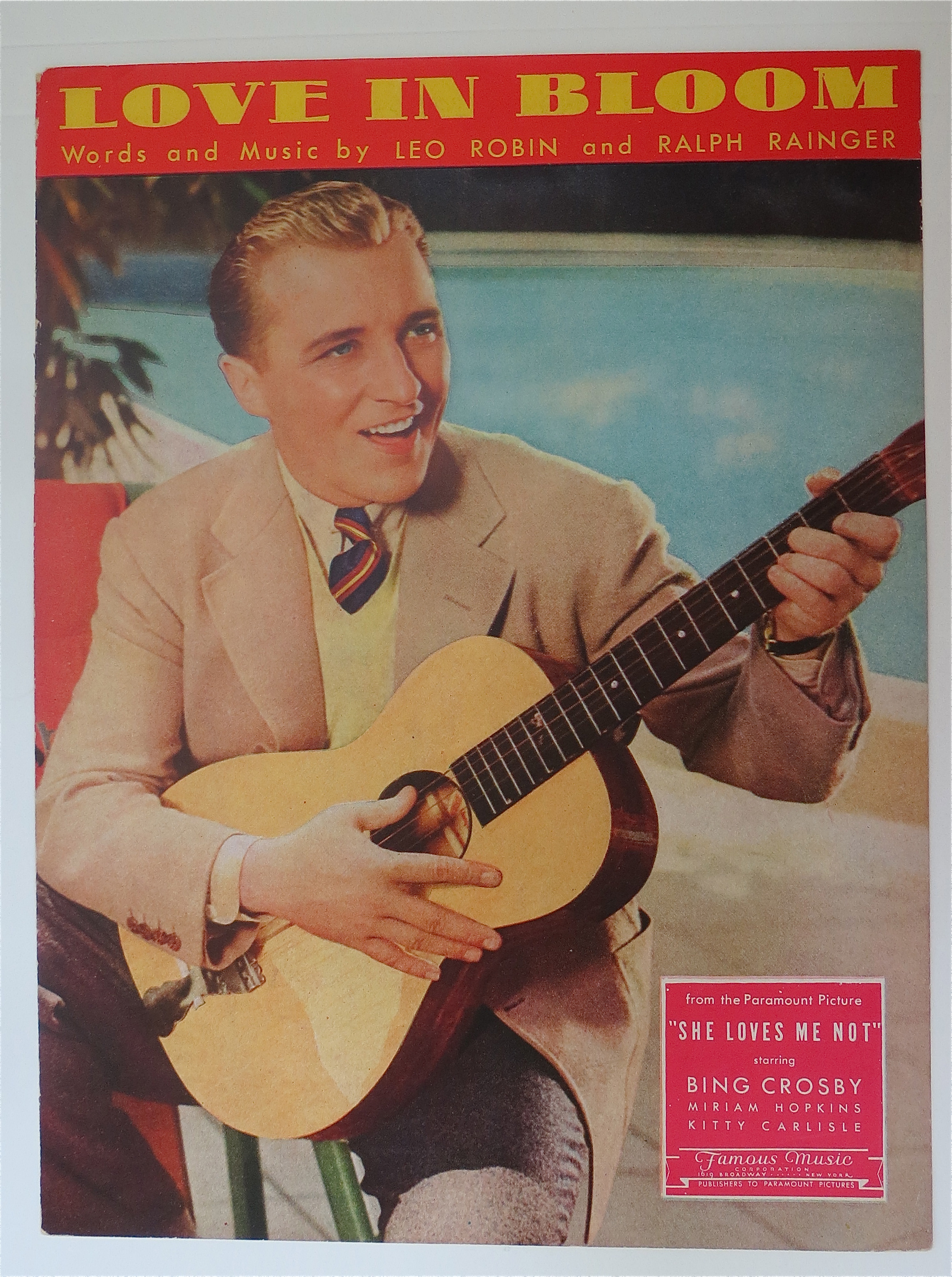 Sheet Music For 1934 Love In Bloom