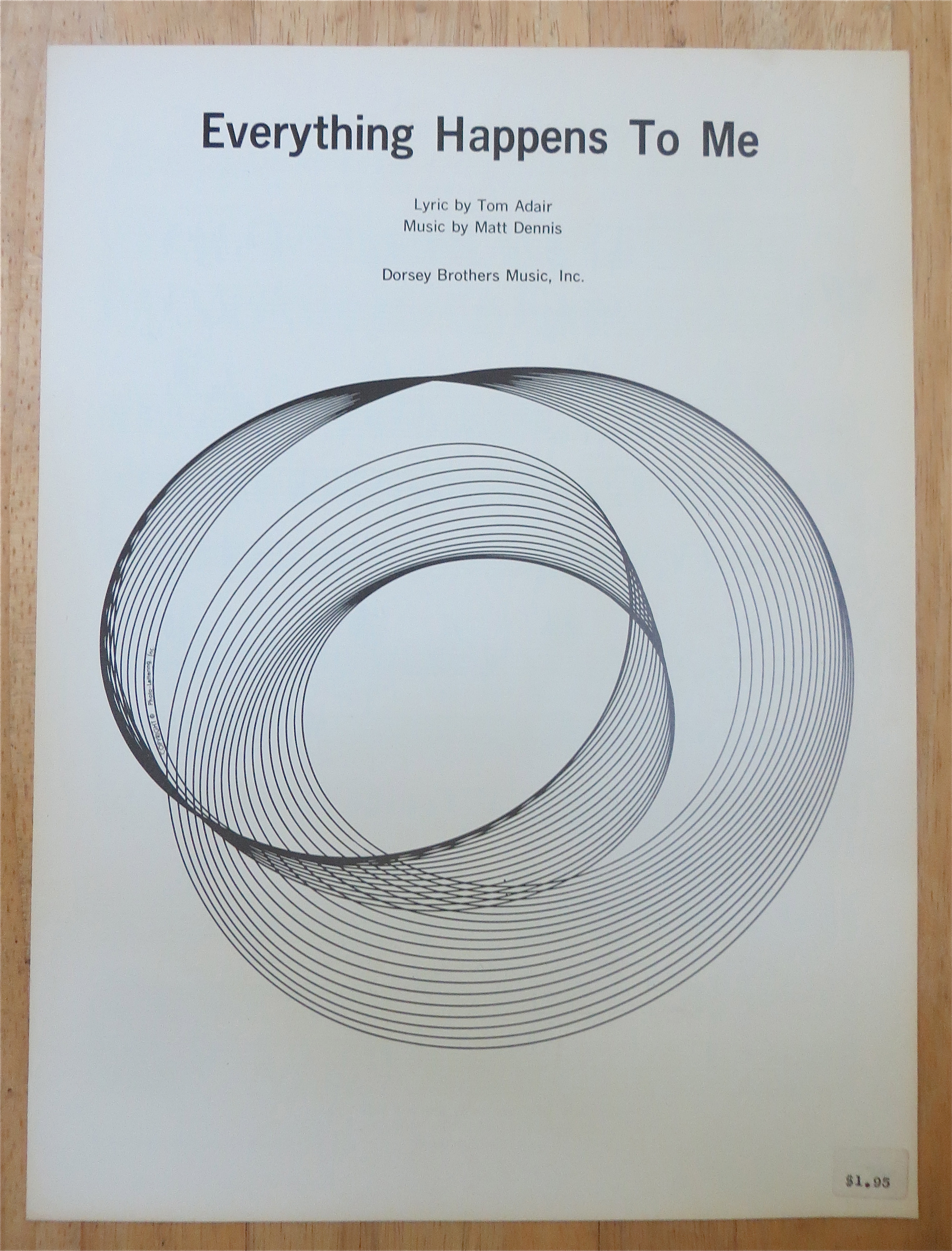 1941 Everything Happens To Me Sheet Music