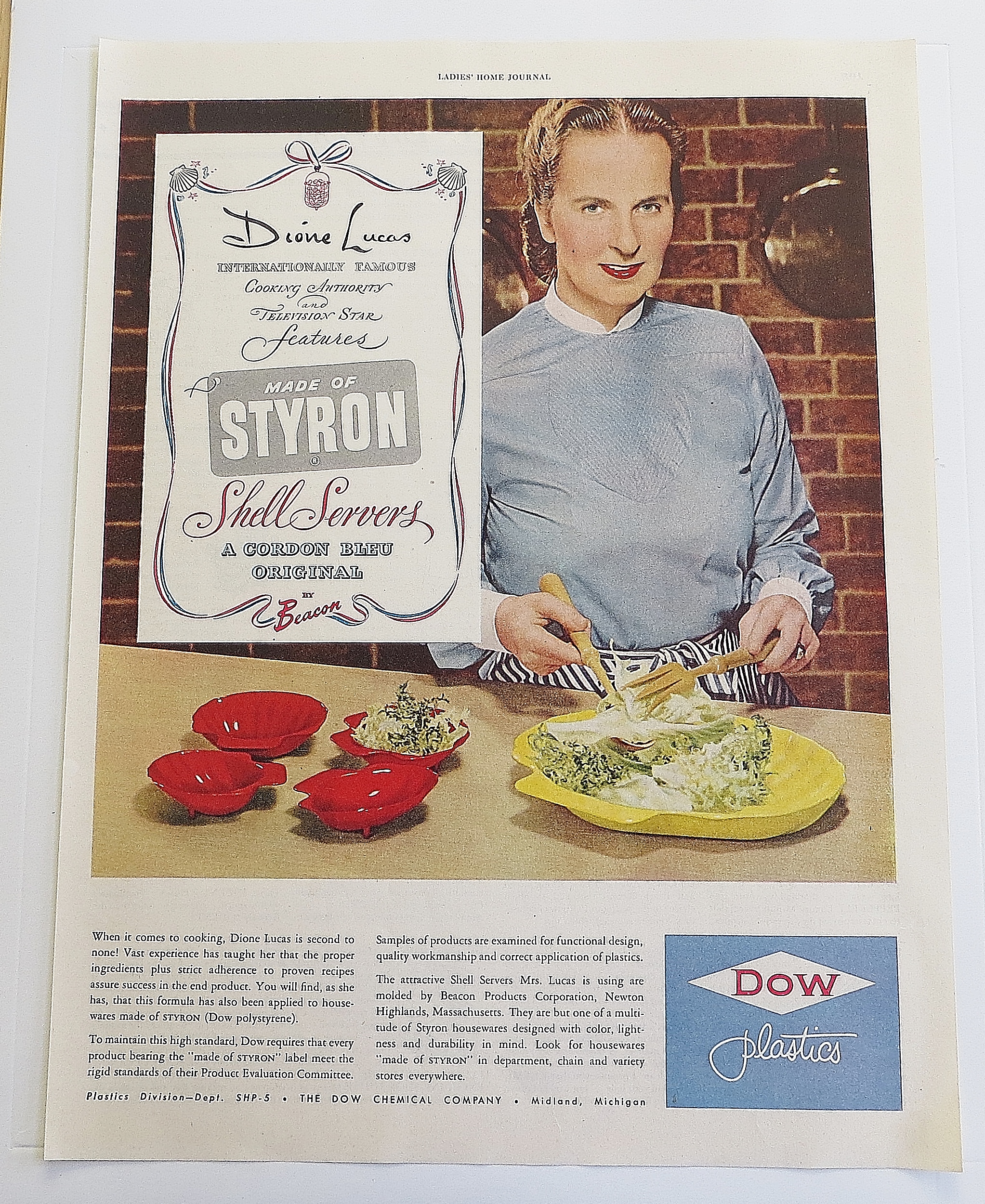 1950 Dow Plastics With Dione Lucas
