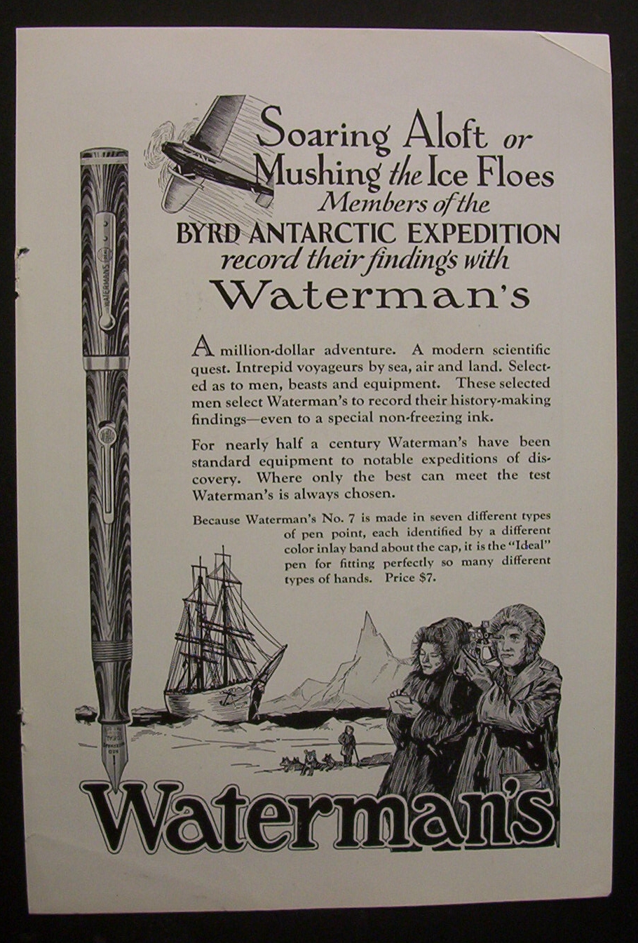 1929  Waterman's  Pens