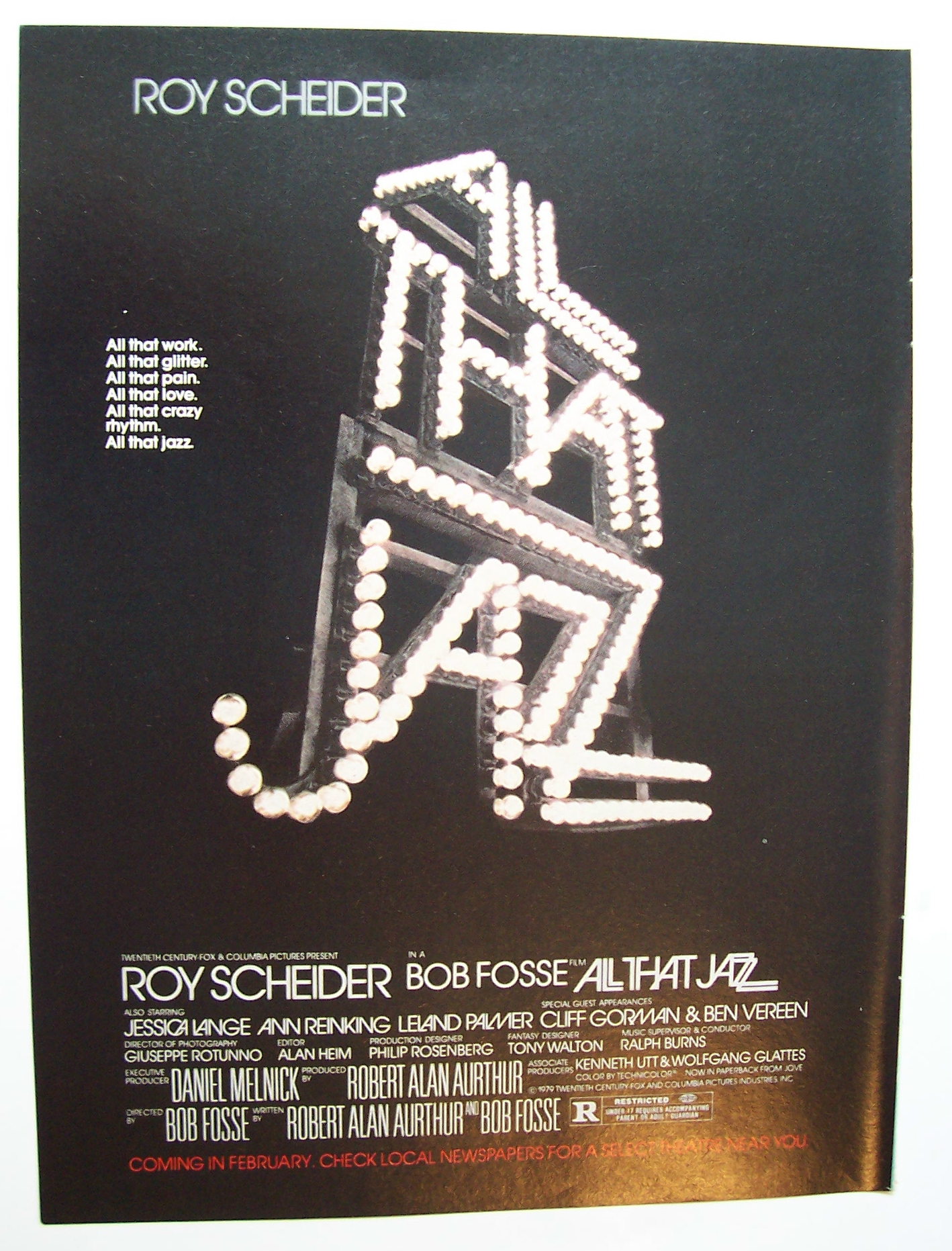 1980 Movie Ad For All That Jazz