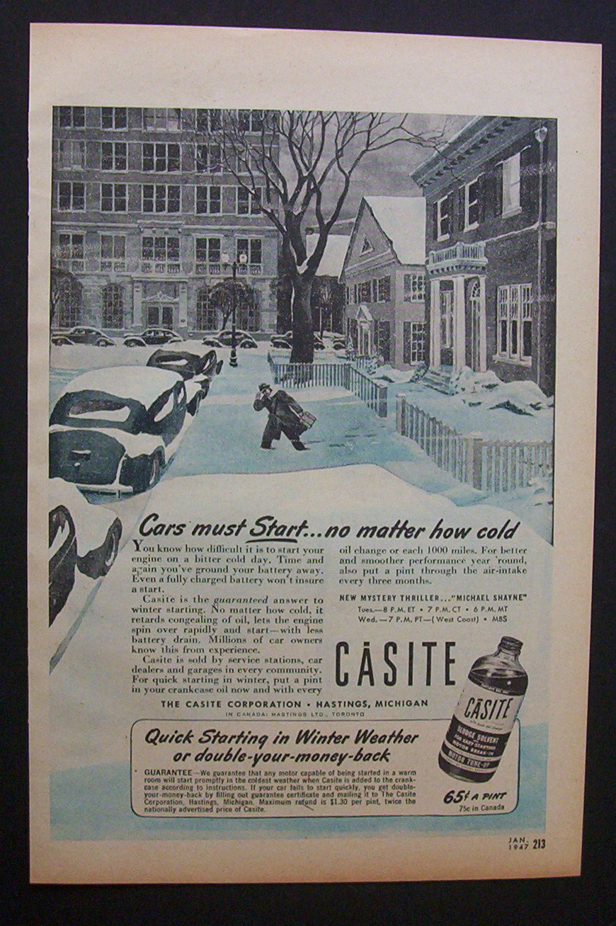 1947  Casite  Sludge  Solvent