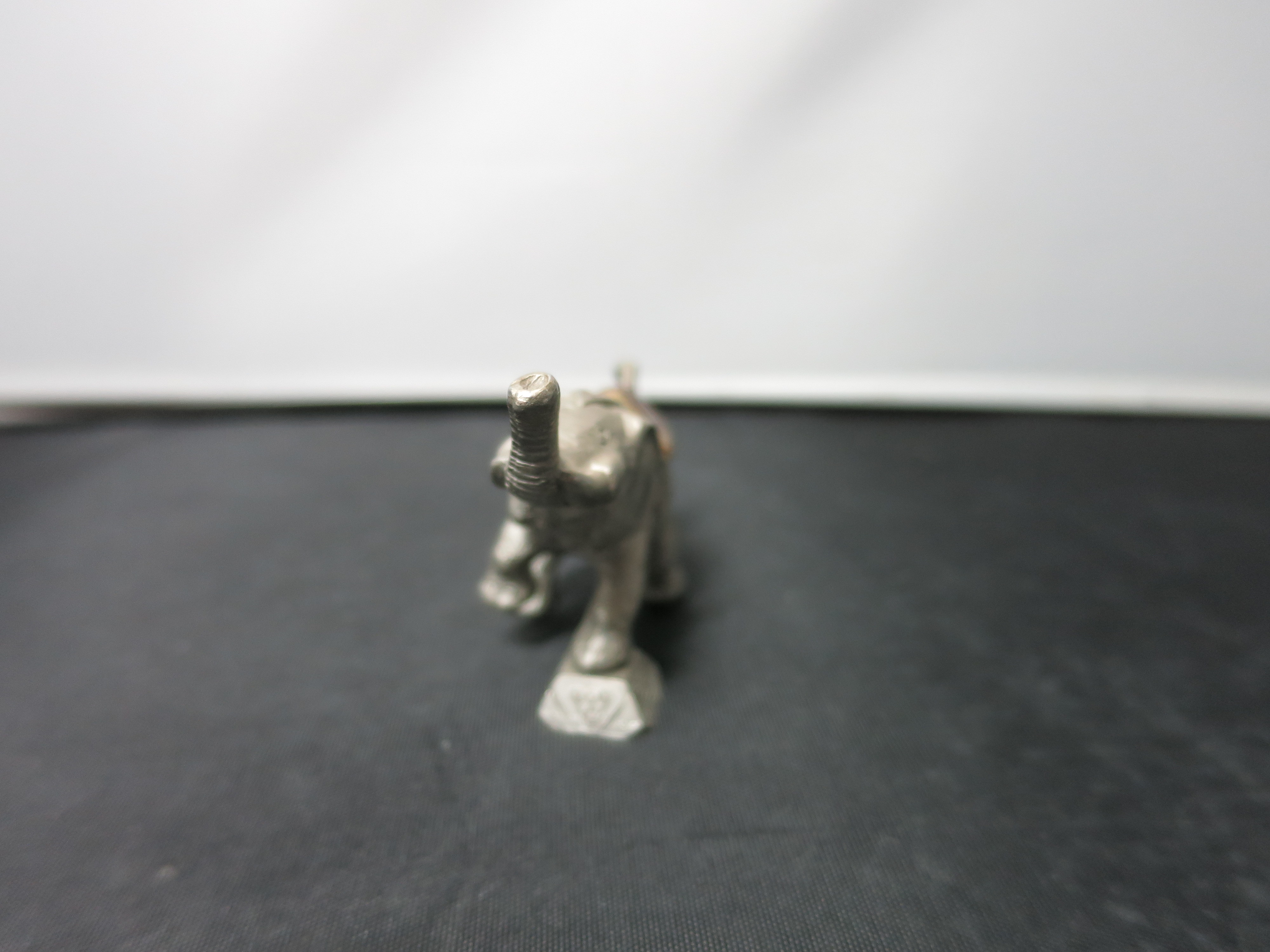 Vintage Pewter Circus Elephant Figurine