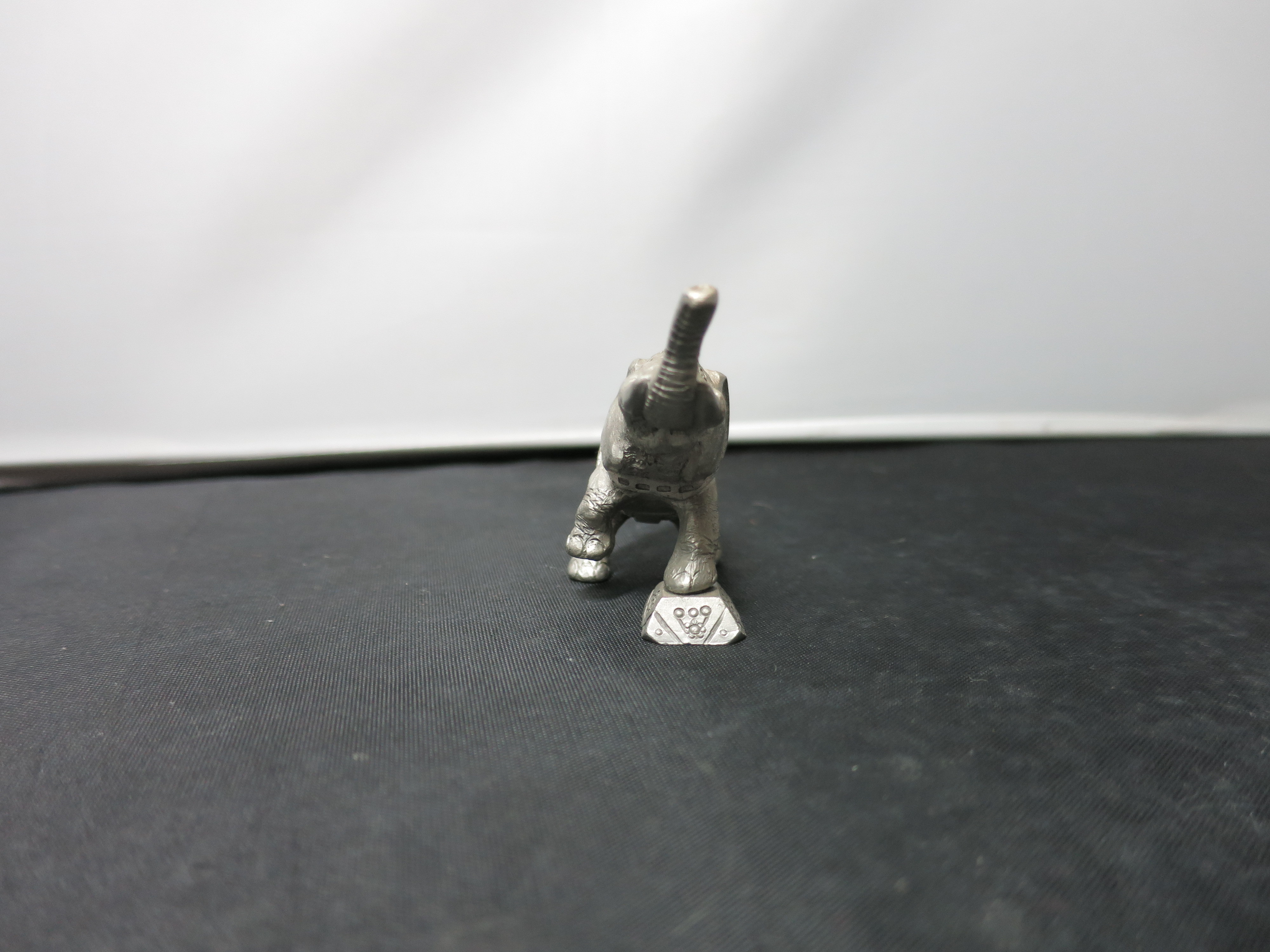 Vintage Pewter Circus Elephant Figurine