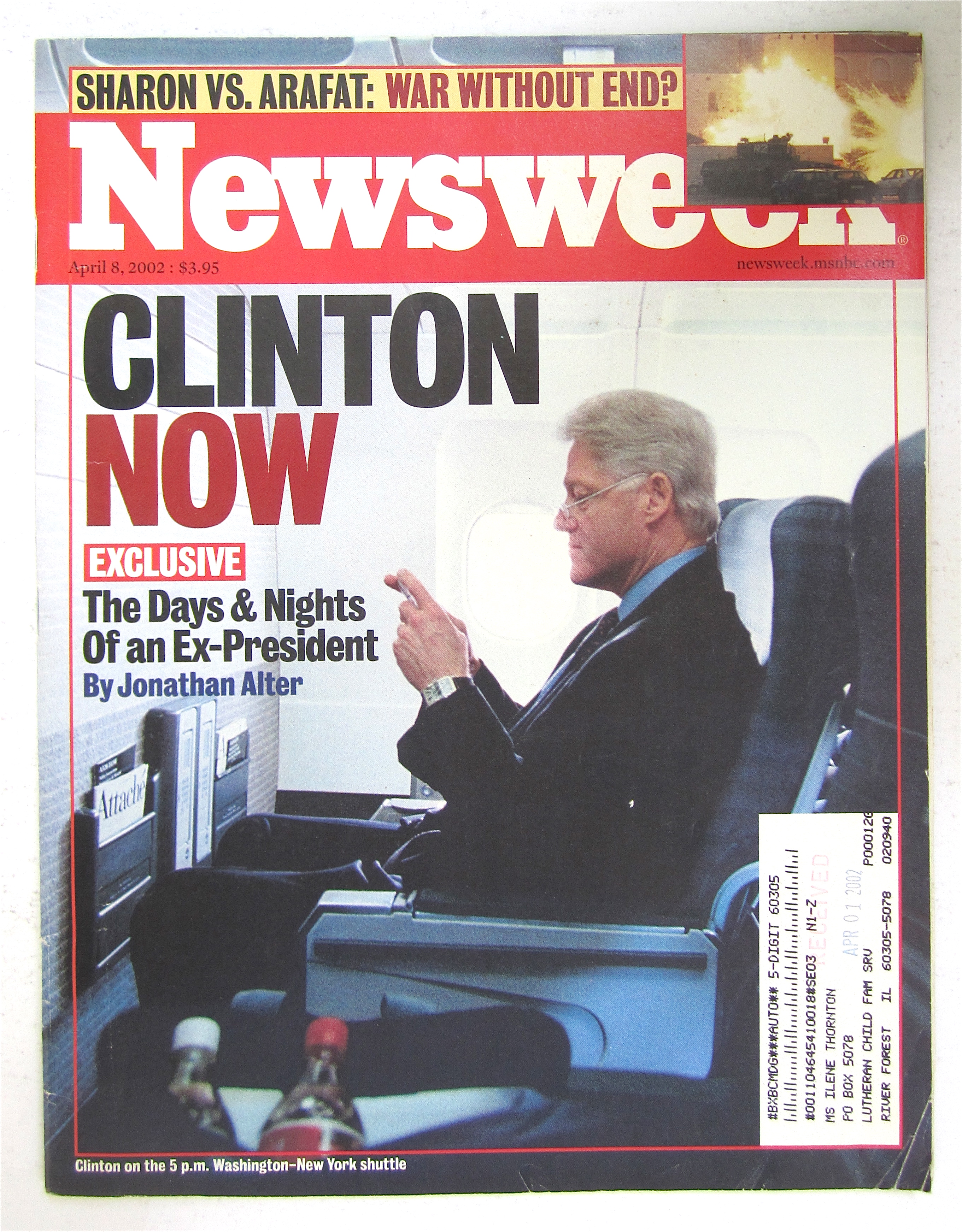Newsweek Magazine April 8, 2002 Clinton Now