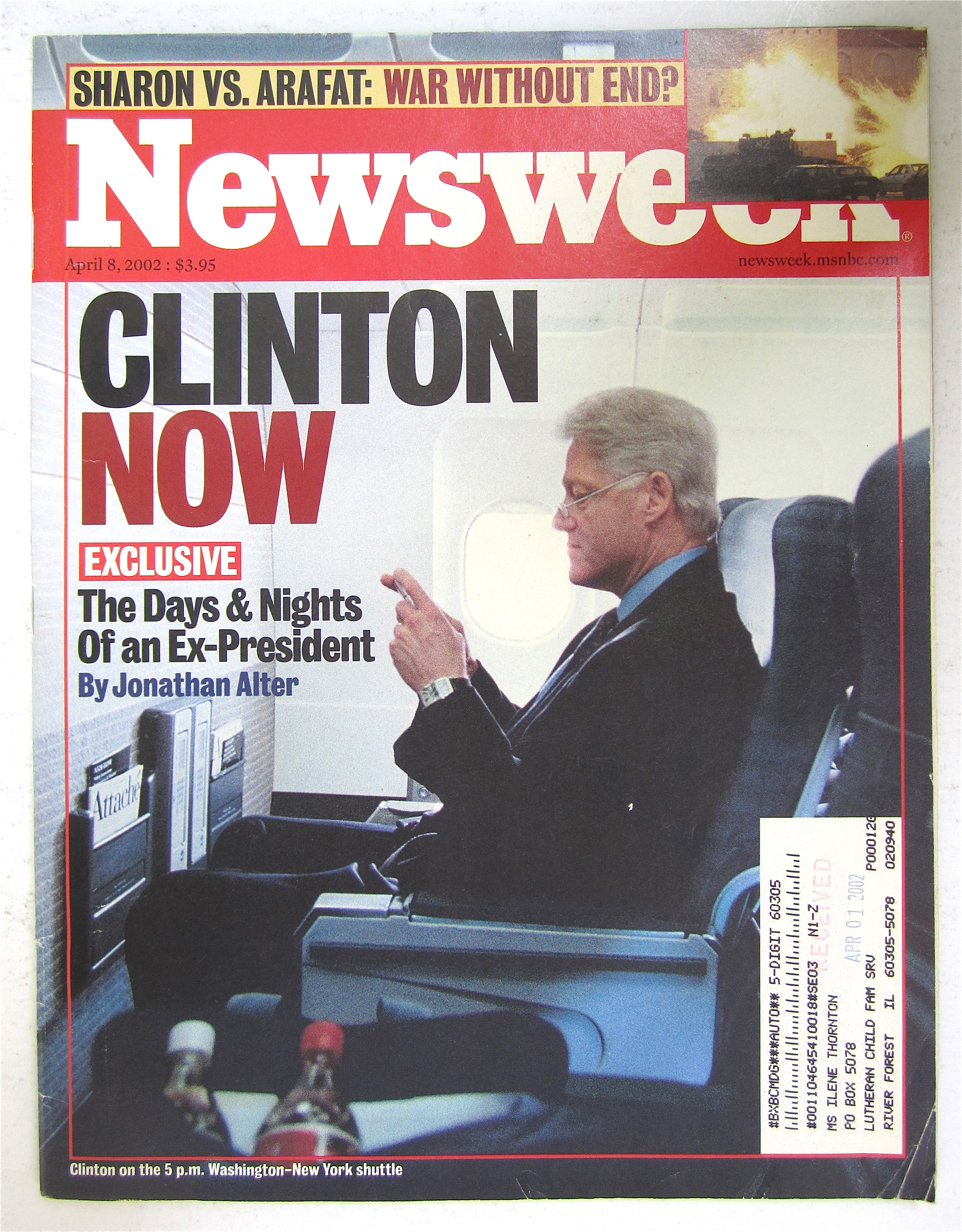 Newsweek Magazine April 8, 2002 Clinton Now