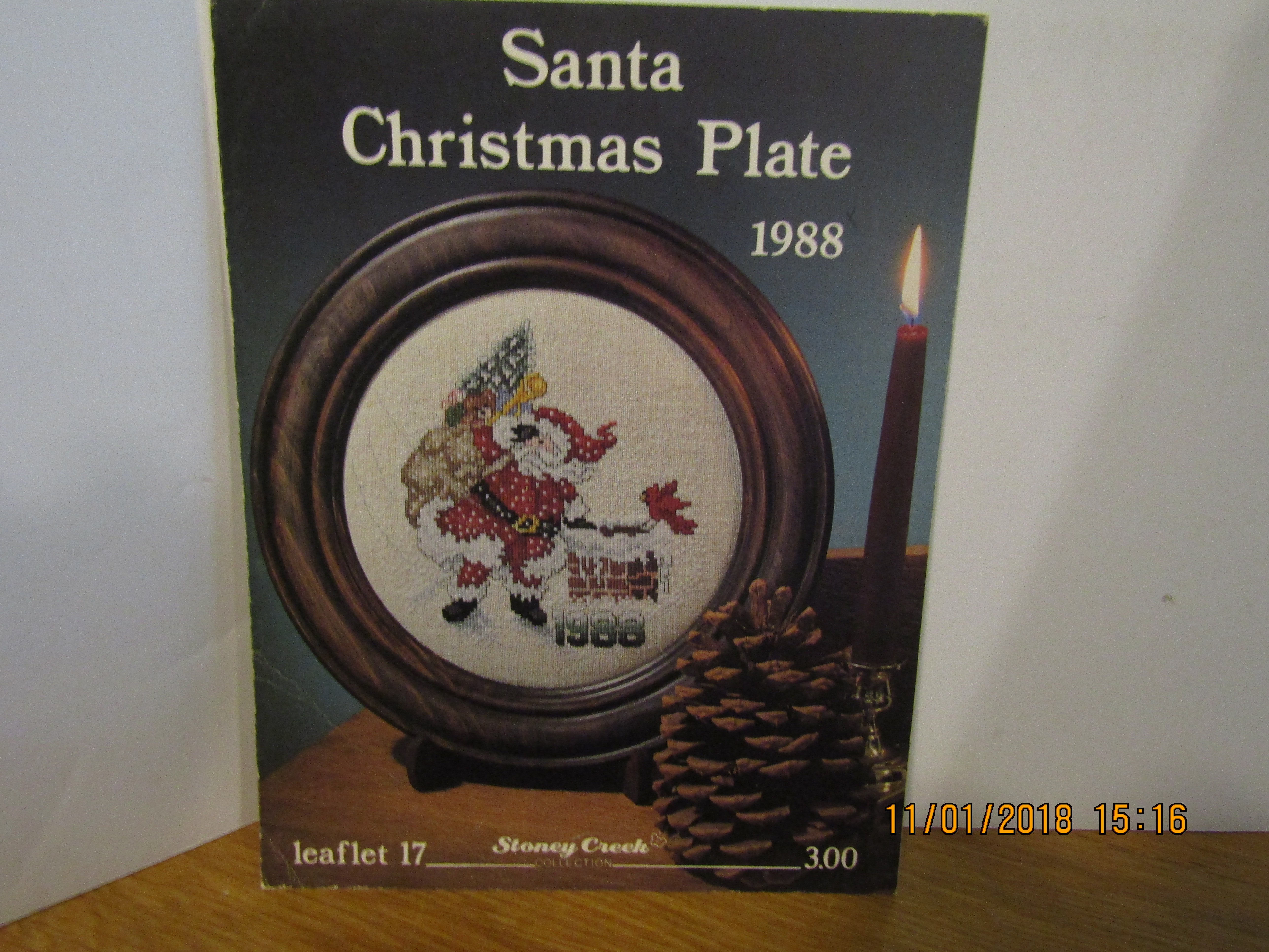 Stoney Creek Collection Santa Christmas Plate 1988 #17