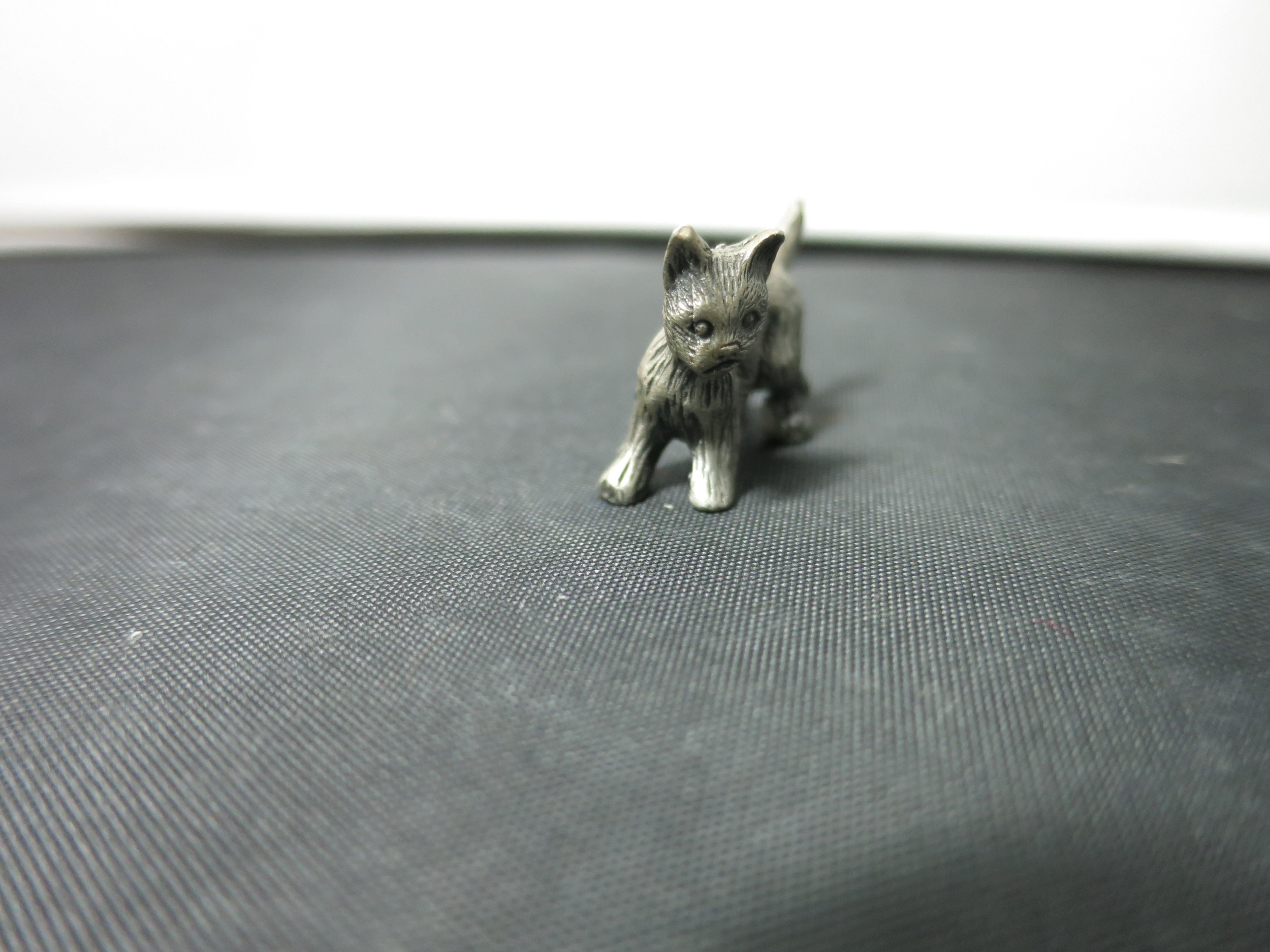 Vintage Pewter Cat figurine marked 219