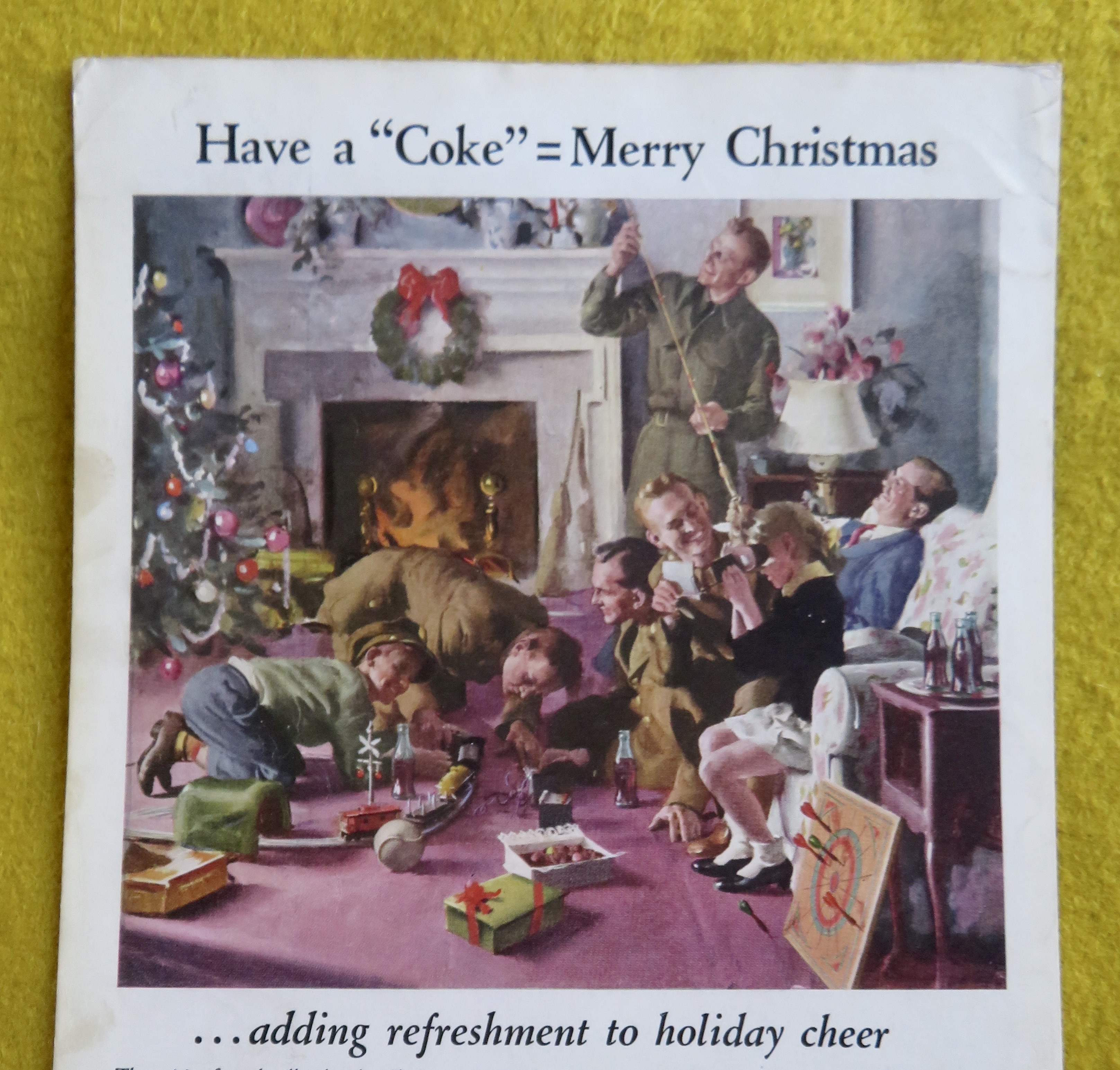 1944 Coca Cola (Coke) with Soldiers Coming Home