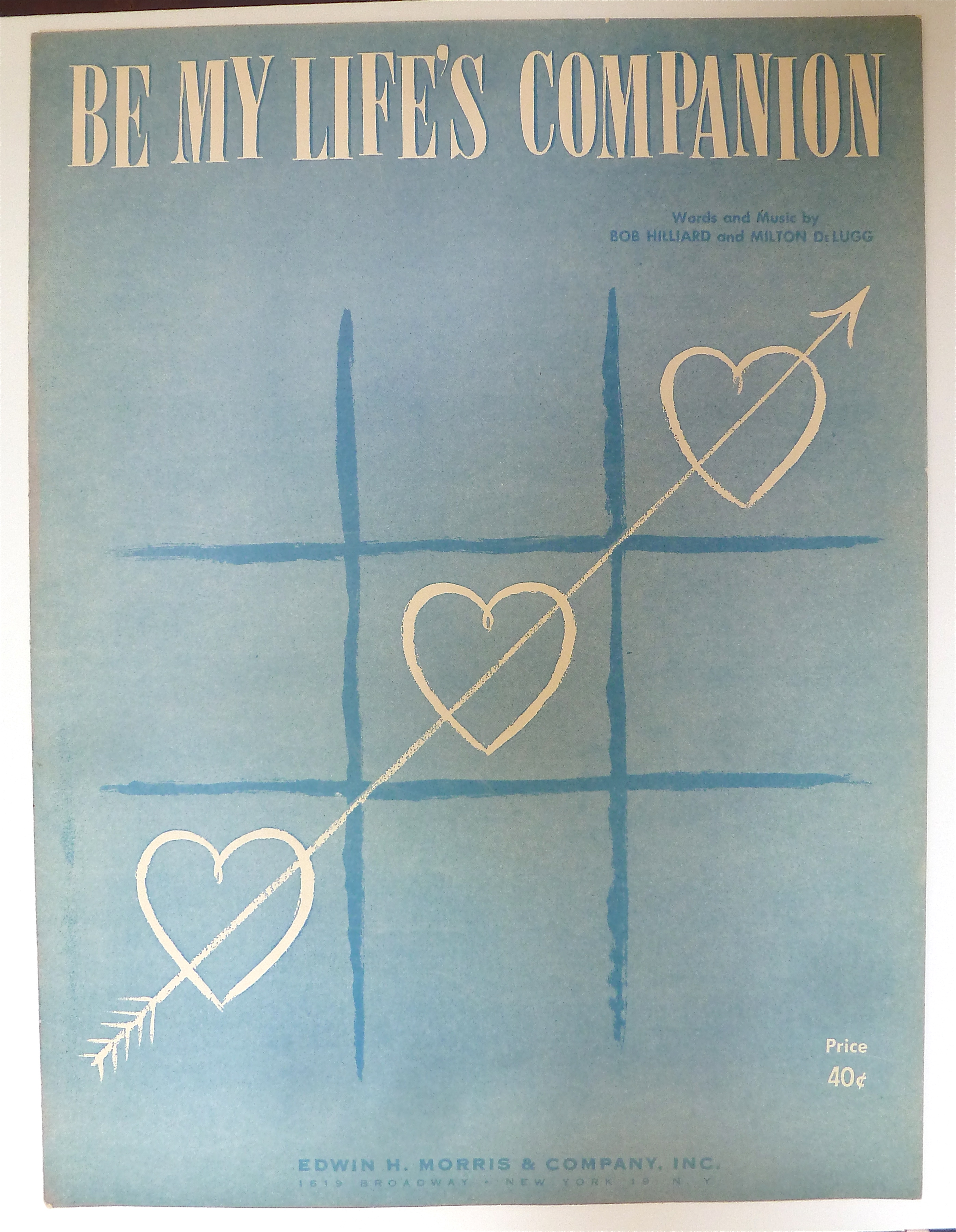 Sheet Music 1951 Be My Life's Companion