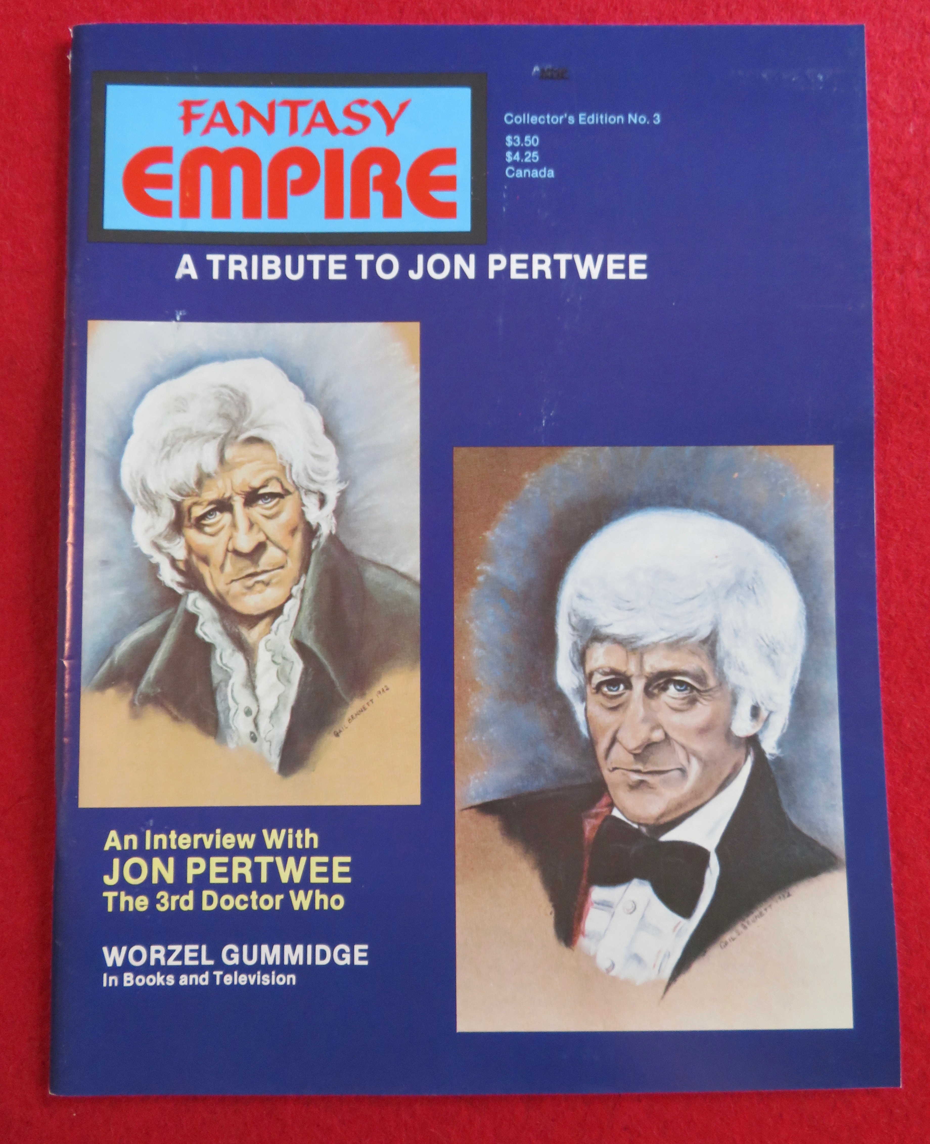 Fantasy Empire Magazine 1984 Tribute To Jon Pertwee