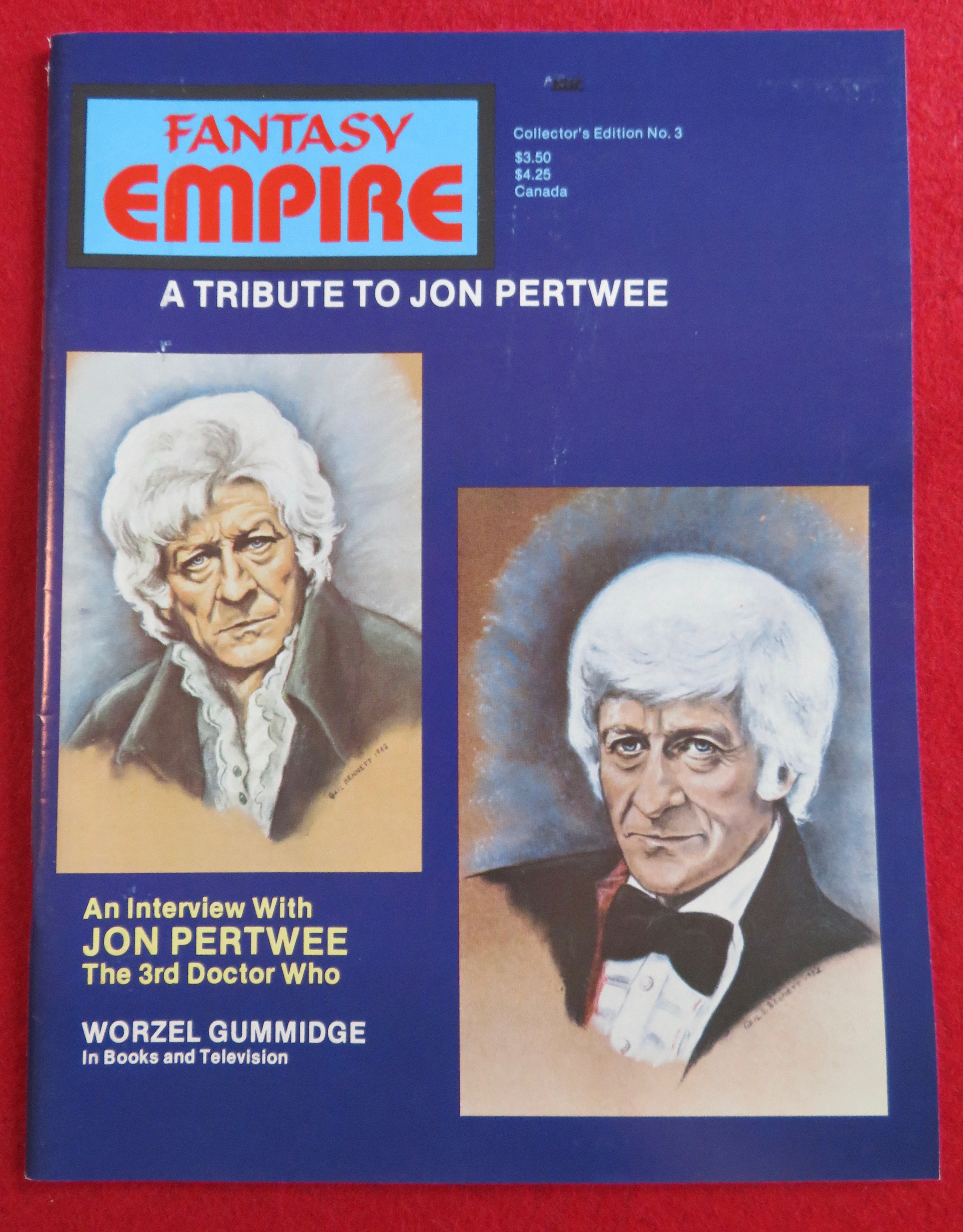 Fantasy Empire Magazine 1984 Tribute To Jon Pertwee