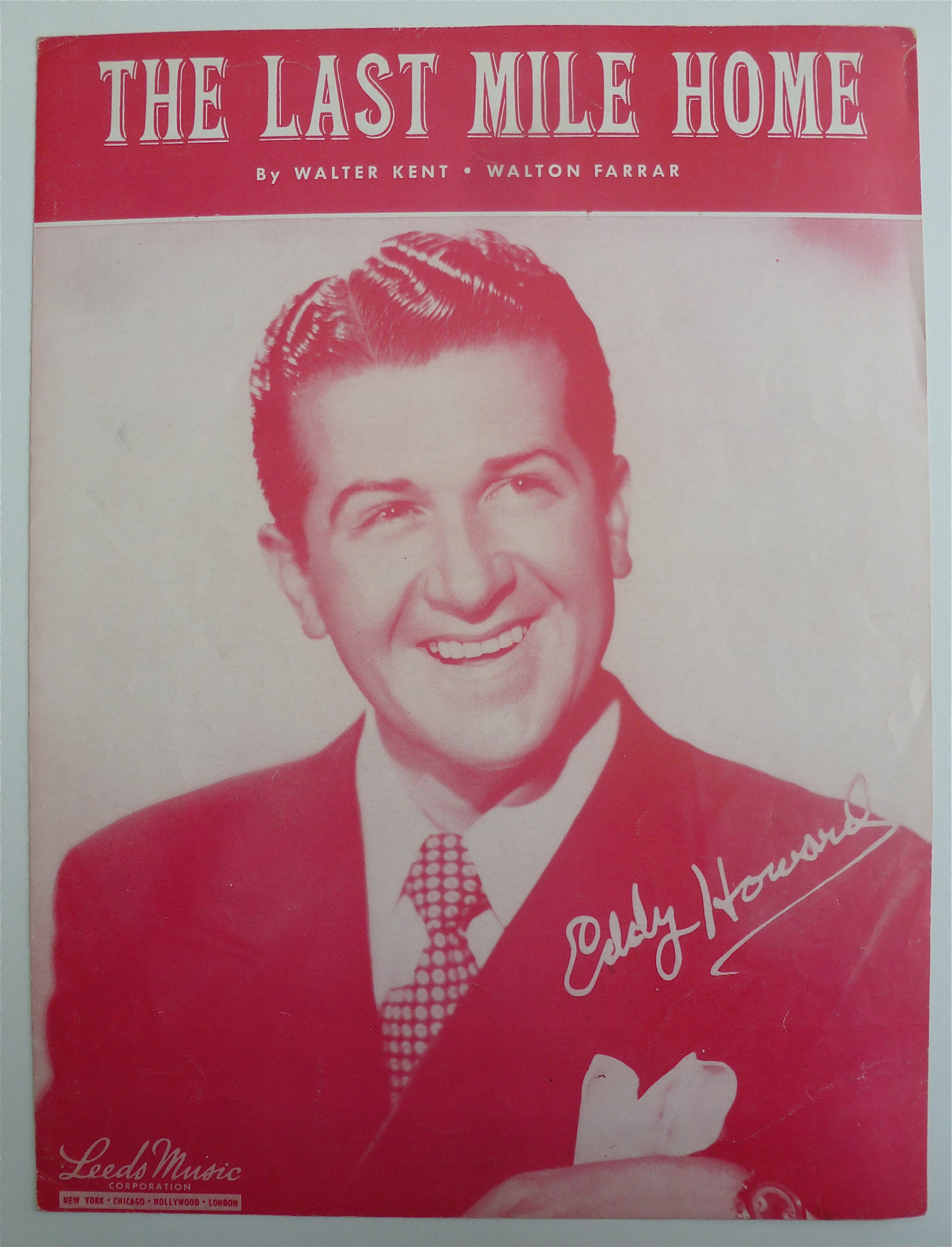 Sheet Music For 1949 The Last Mile Home