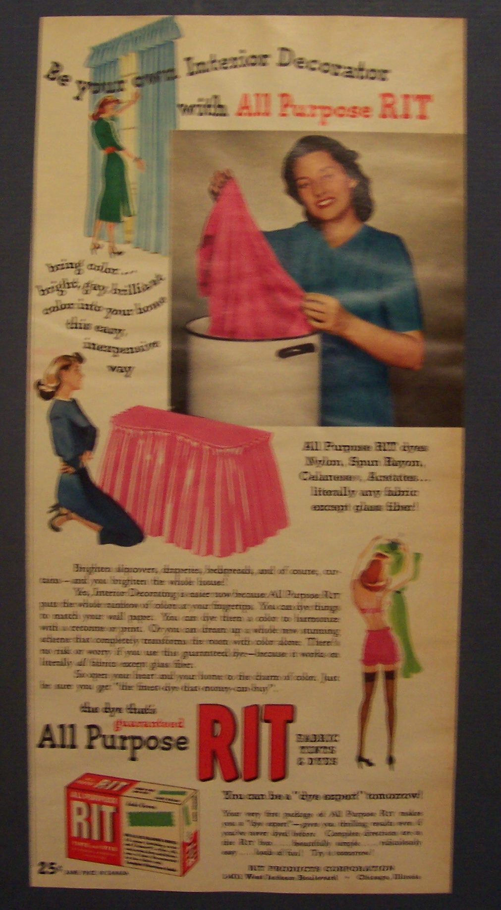 1948 RIT Fabric Tints & Dyes