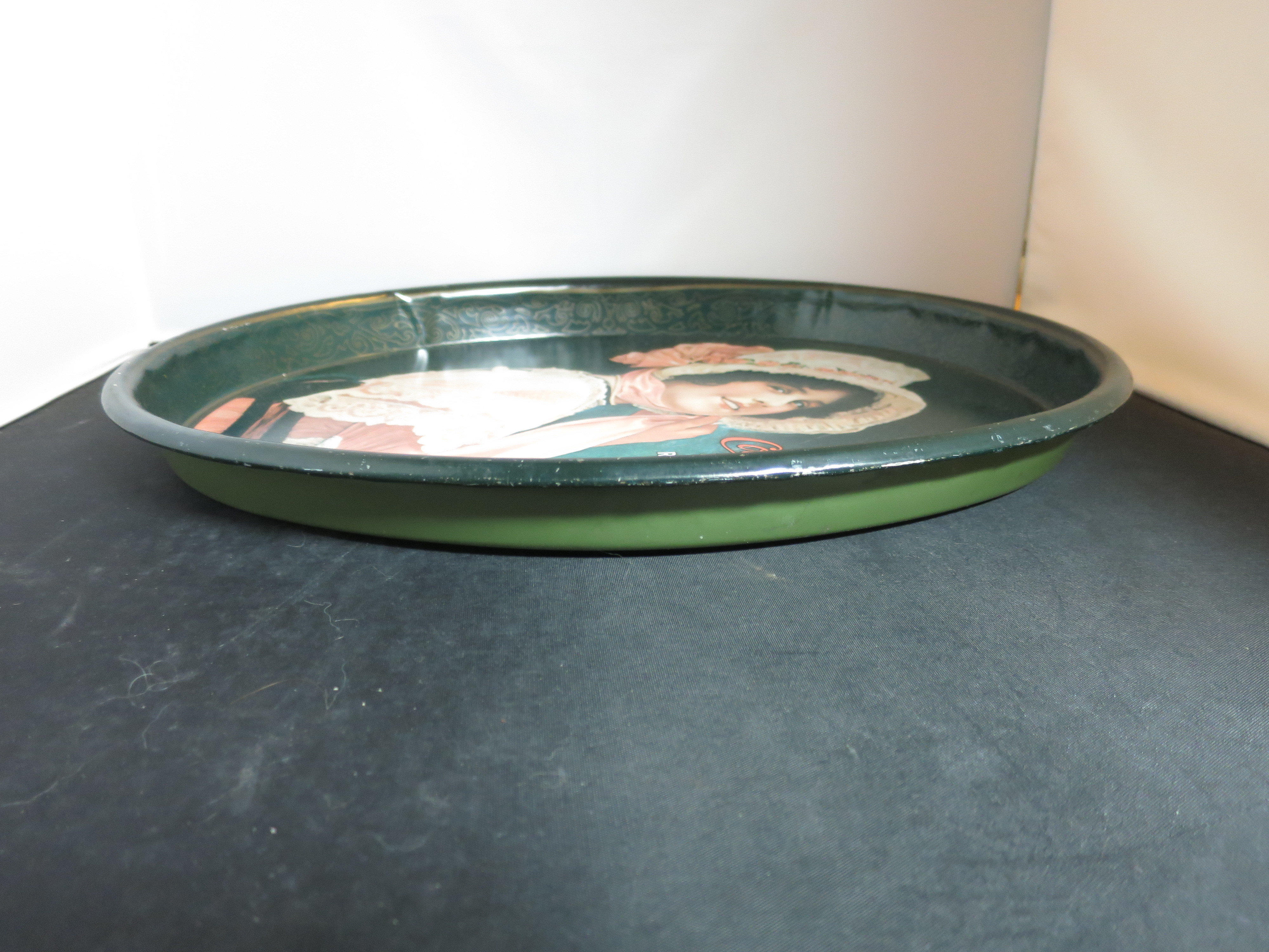 Betty Girl Drink Coca Cola Oval Metal Tray 1914 reproduction 1972