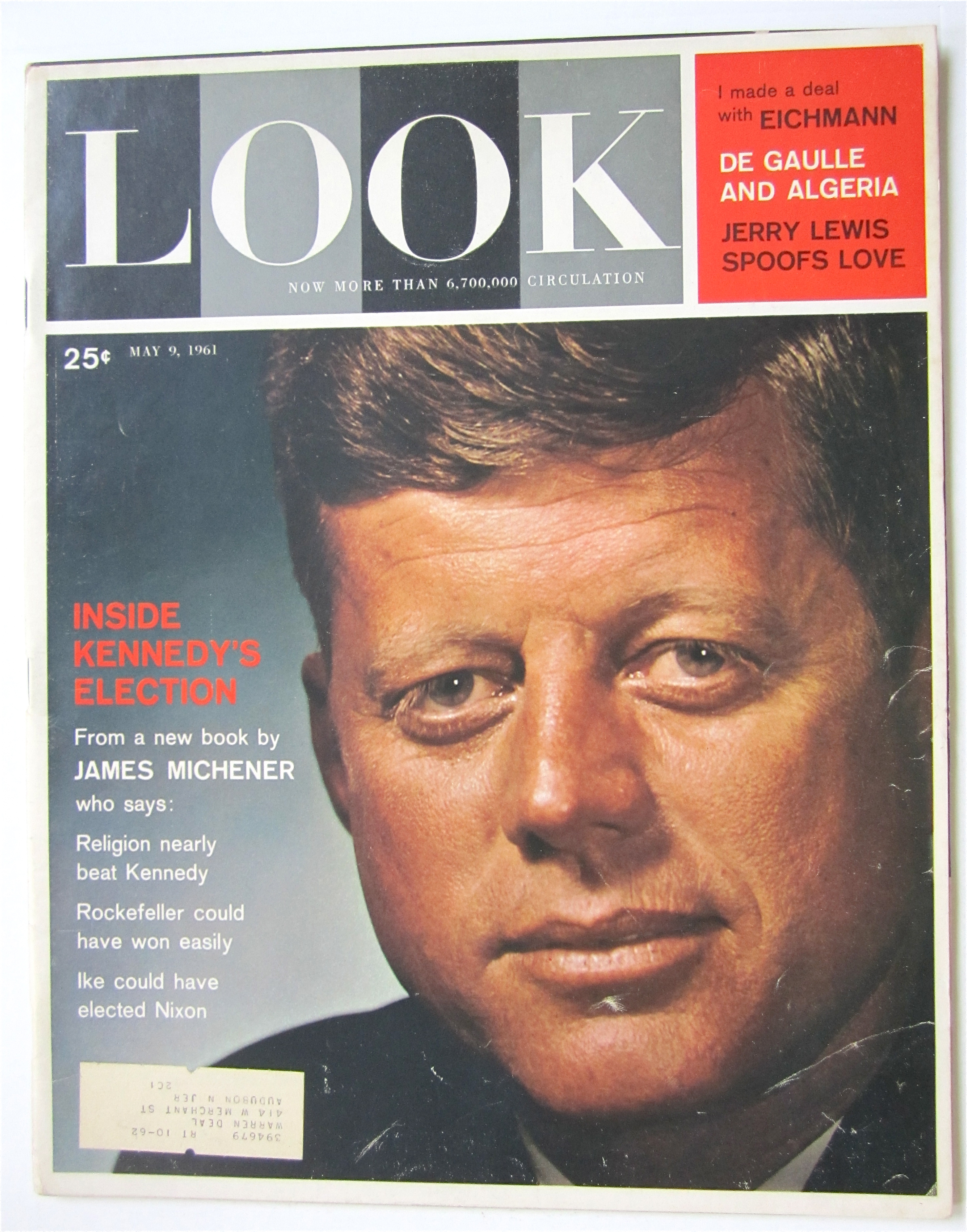 Look Magazine May 9, 1961 Inside Kennedy's Election