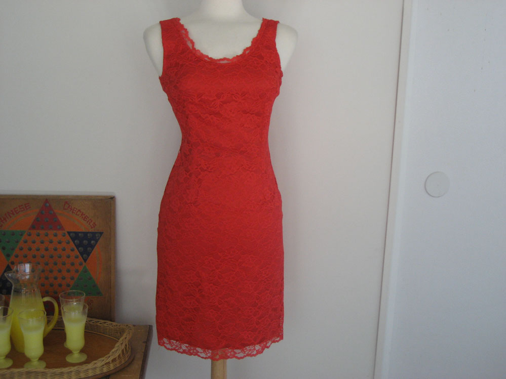 Red Lace Benson & Smith Wriggle Dress