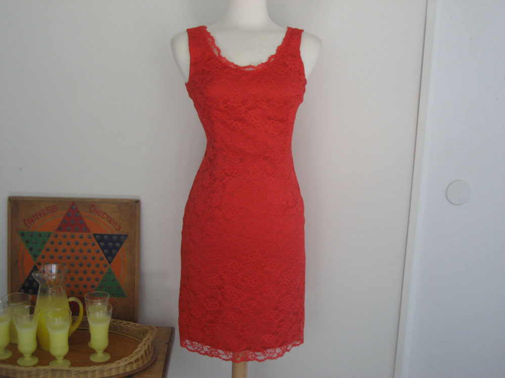 Red Lace Benson & Smith Wriggle Dress