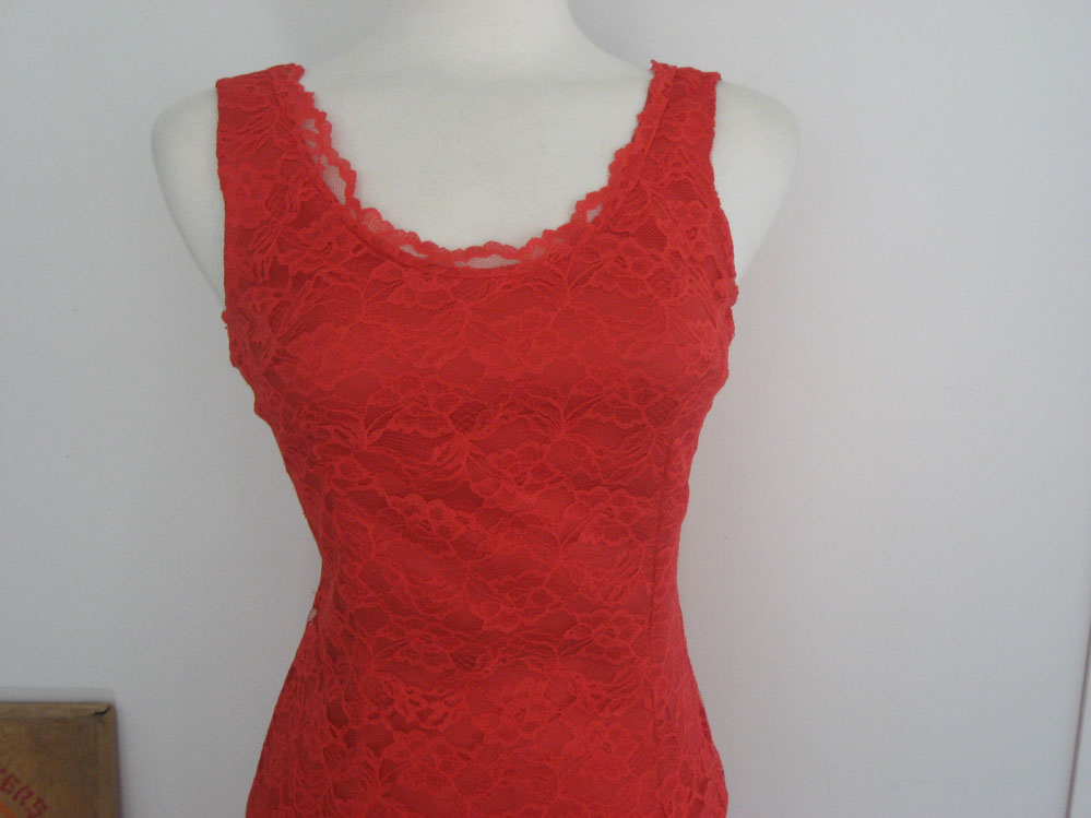 Red Lace Benson & Smith Wriggle Dress