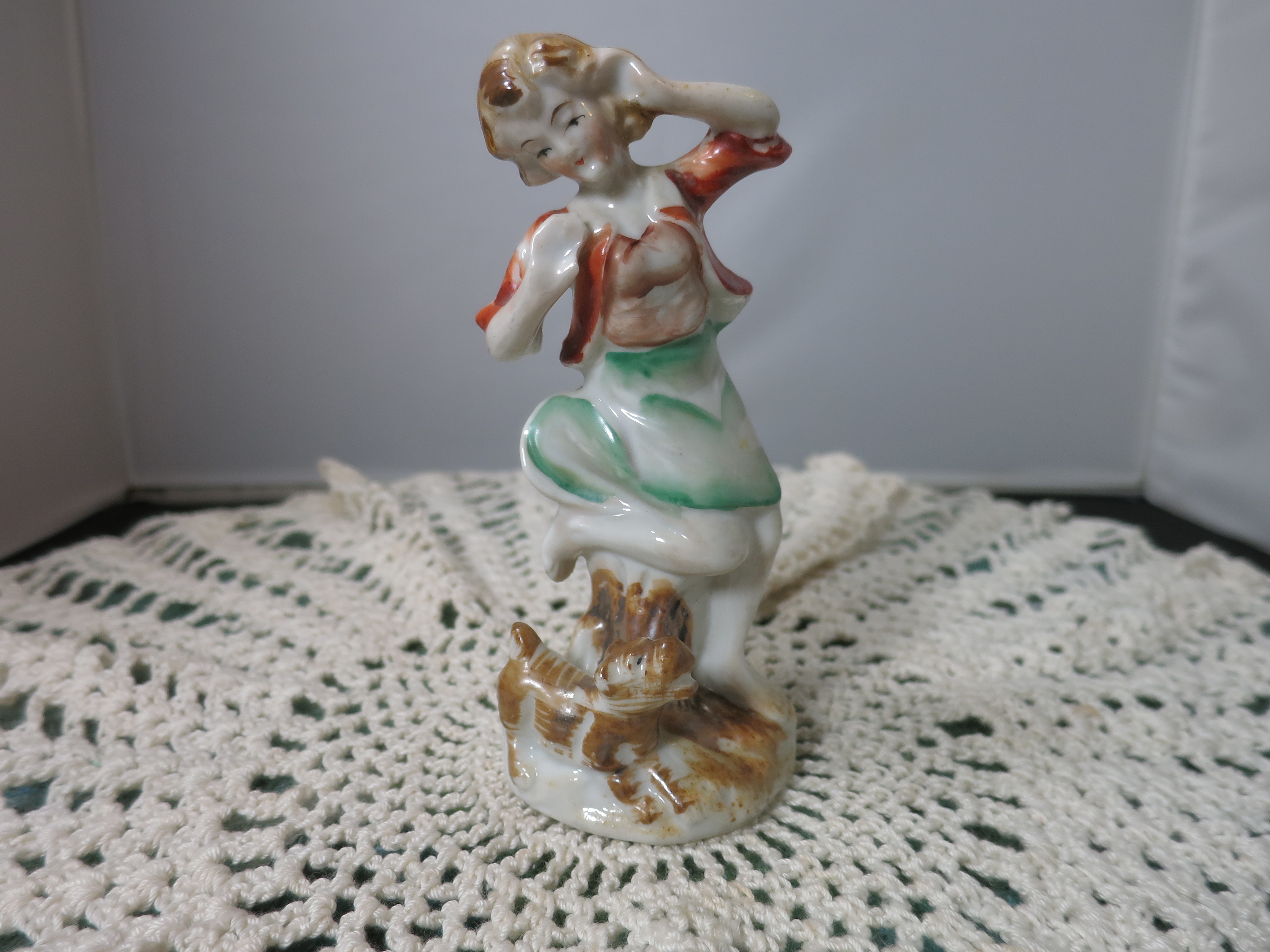 Occupied Japan Figurine Choice of Dancer Dog Musician Lamb
