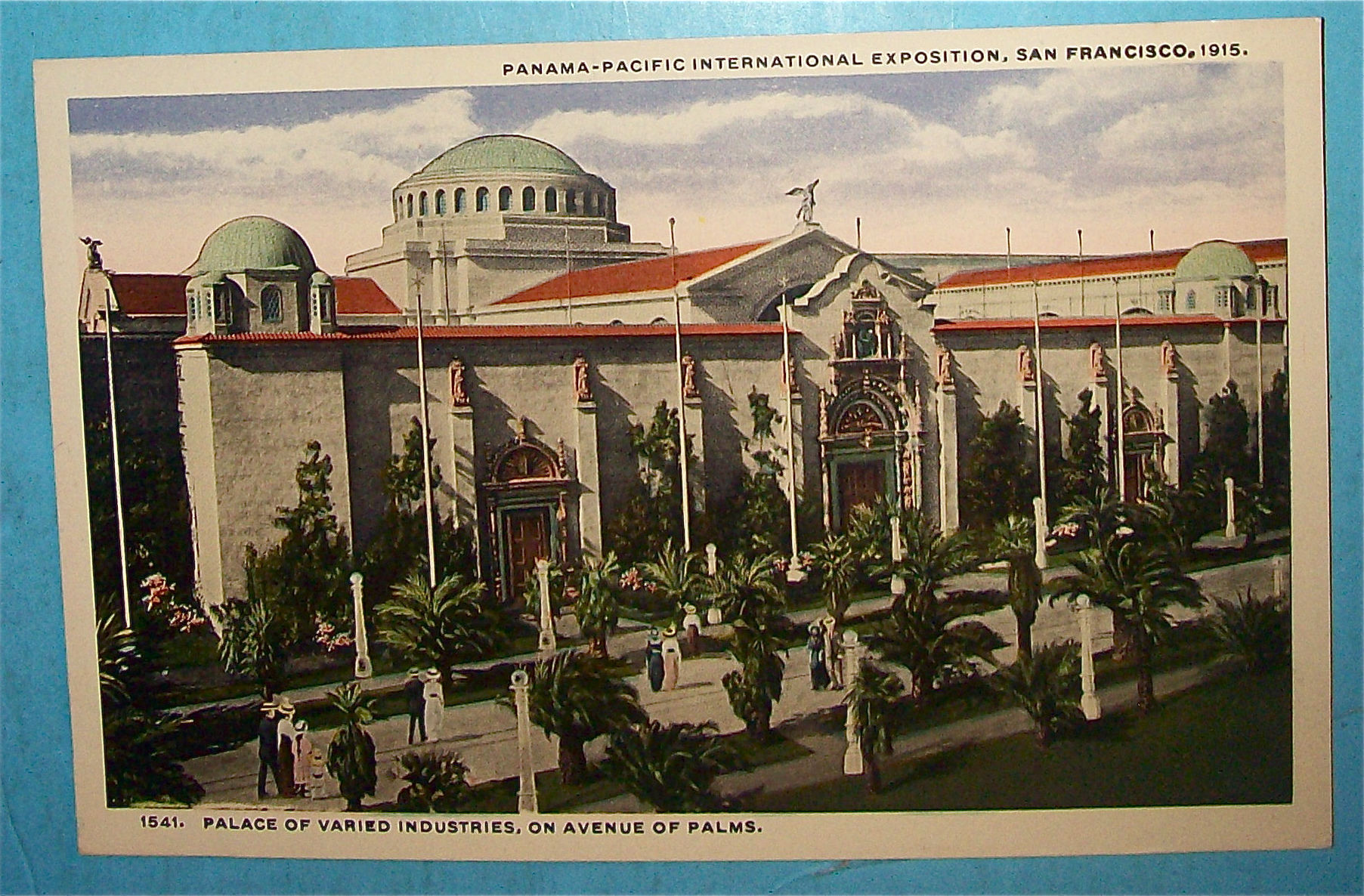 Palace Of Varied Industries Postcard (Pan Pac Expo)