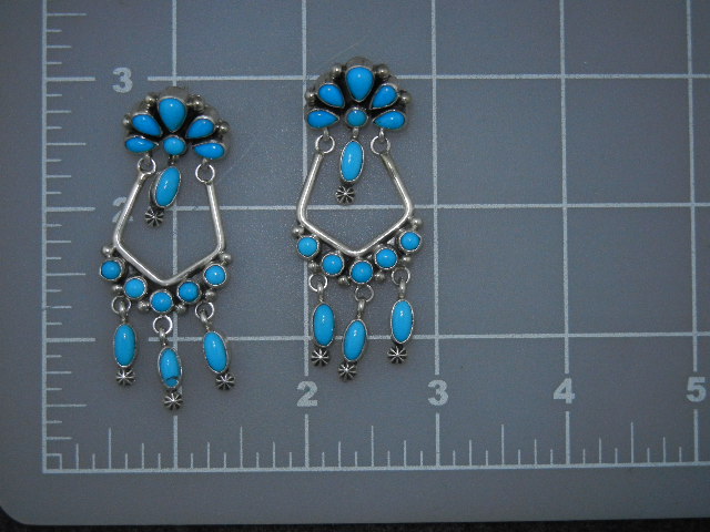 Native American Sleeping Beauty Turquoise Sterling Silv