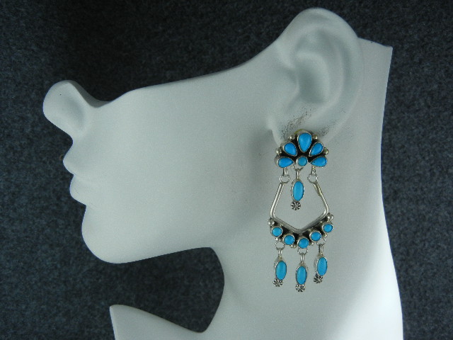 Native American Sleeping Beauty Turquoise Sterling Silv