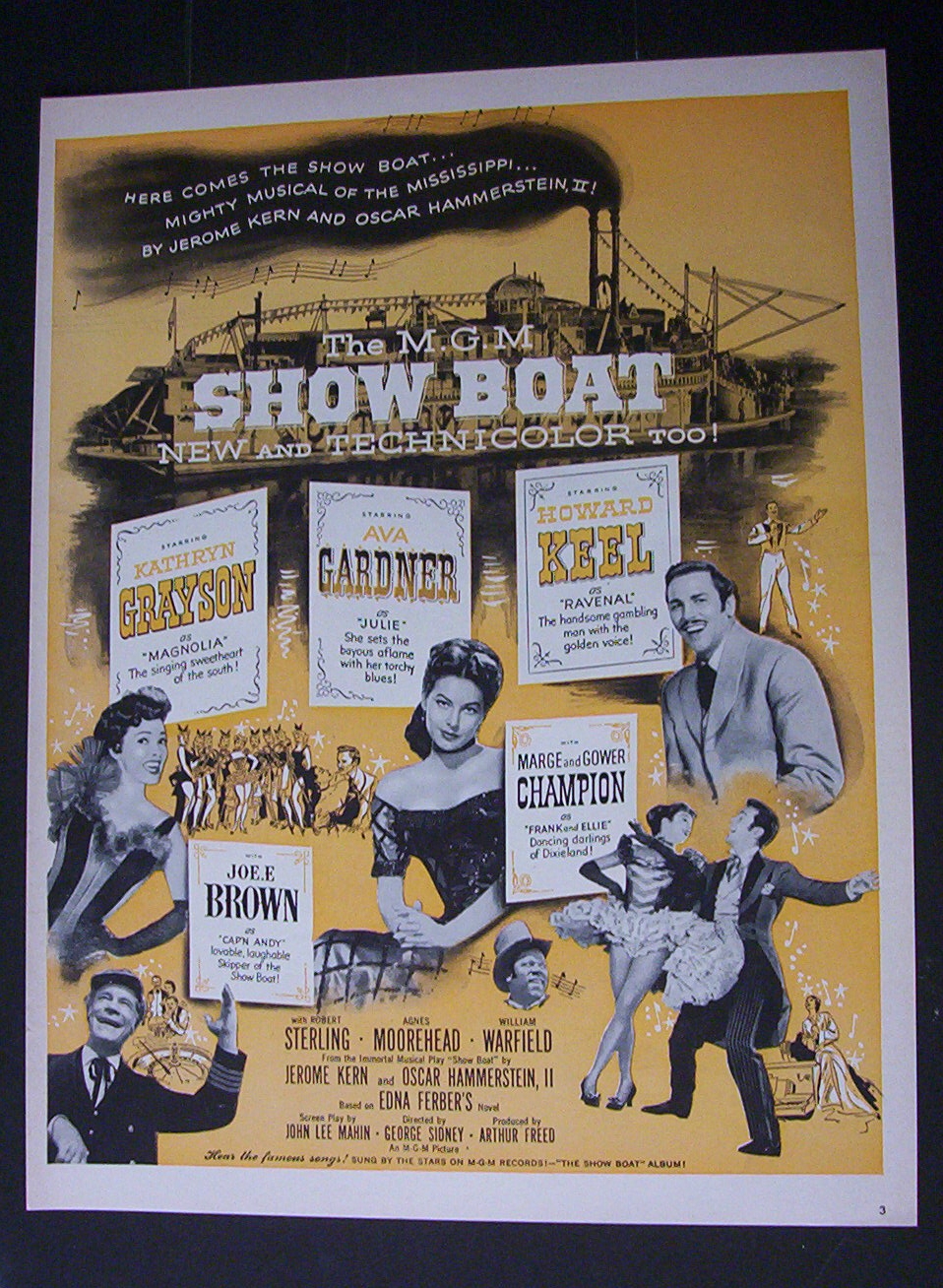 1951 Movie Ad for Show Boat
