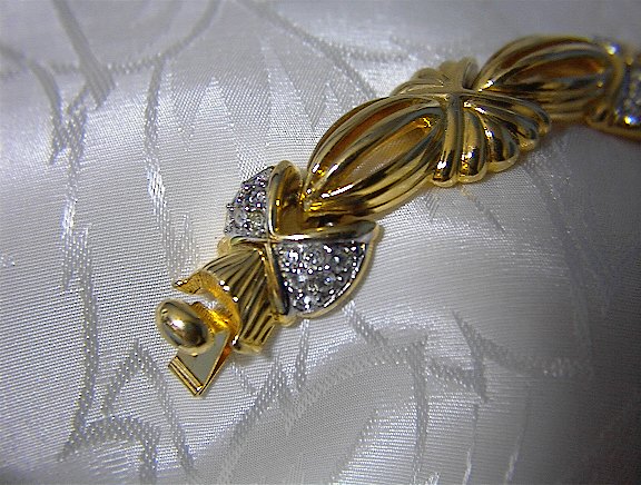 Stunning Signed Swarovski Crystal Bracelet.