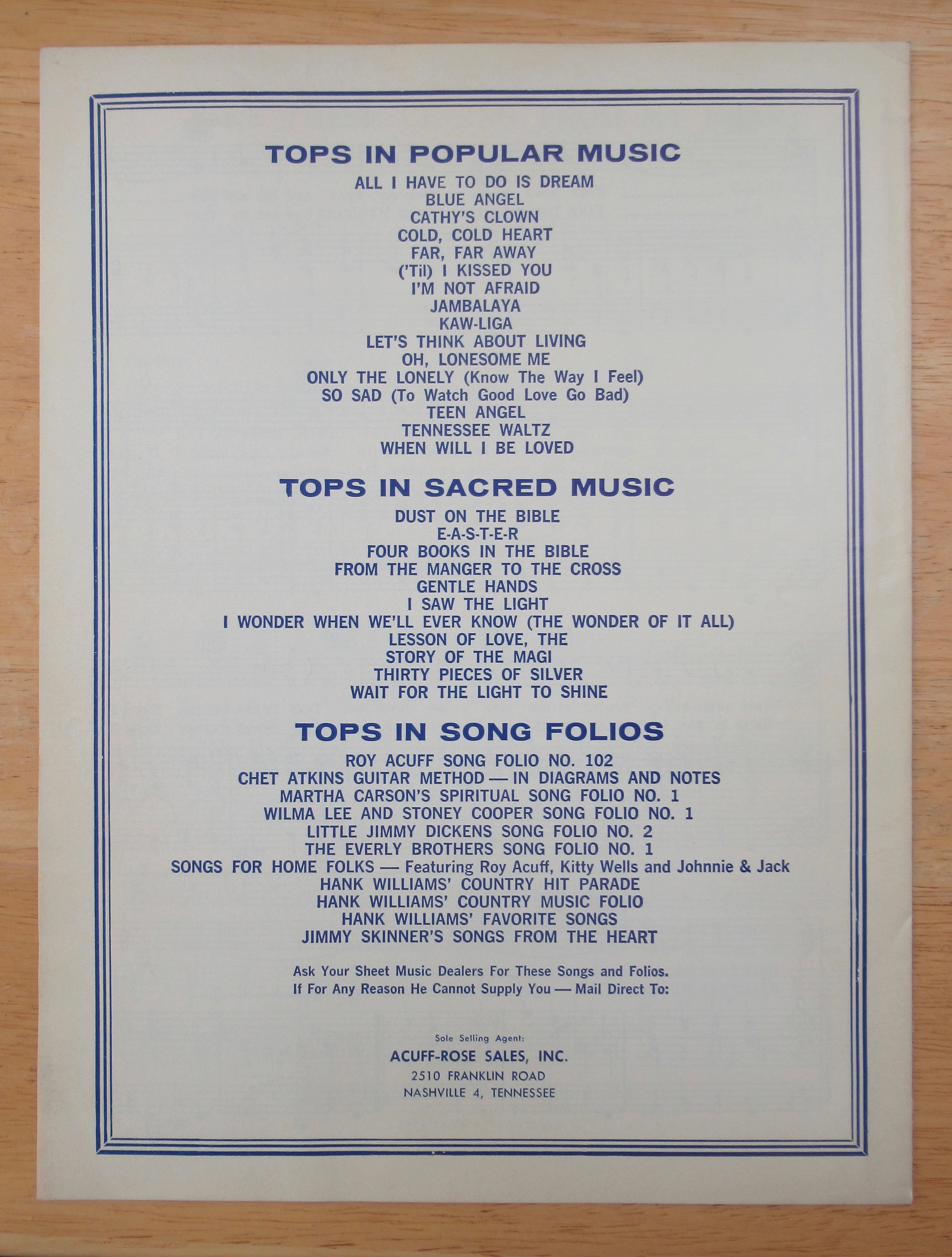 1952 Take These Chains From My Heart Sheet Music