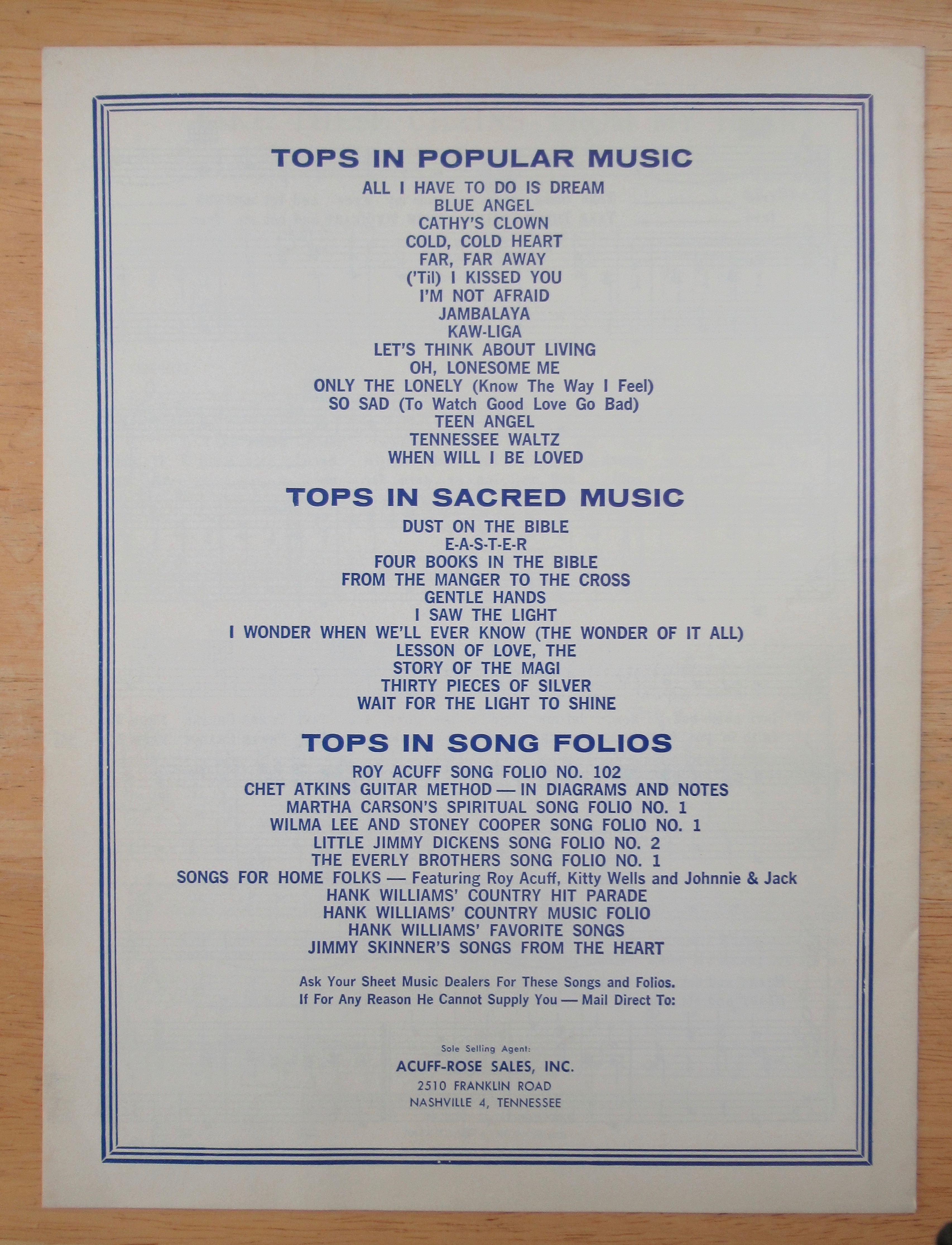 1952 Take These Chains From My Heart Sheet Music