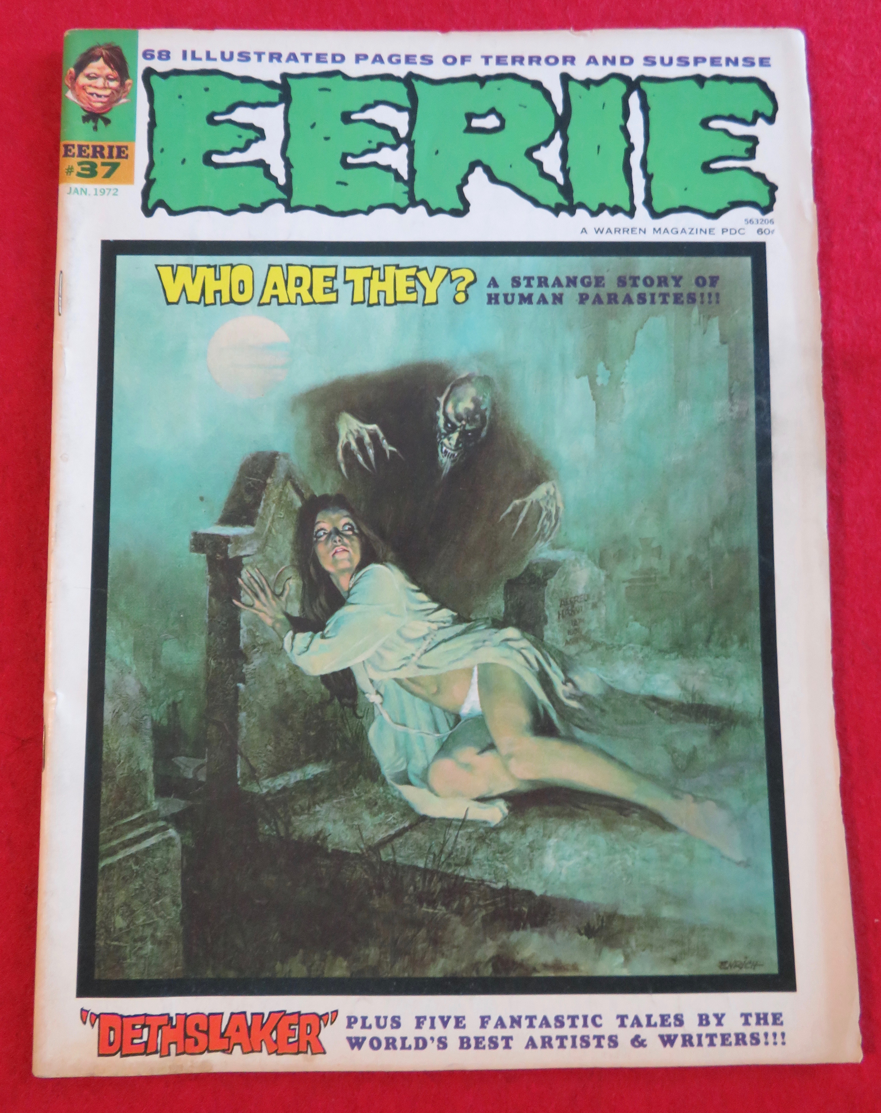 Eerie Magazine January 1972 Dethslaker