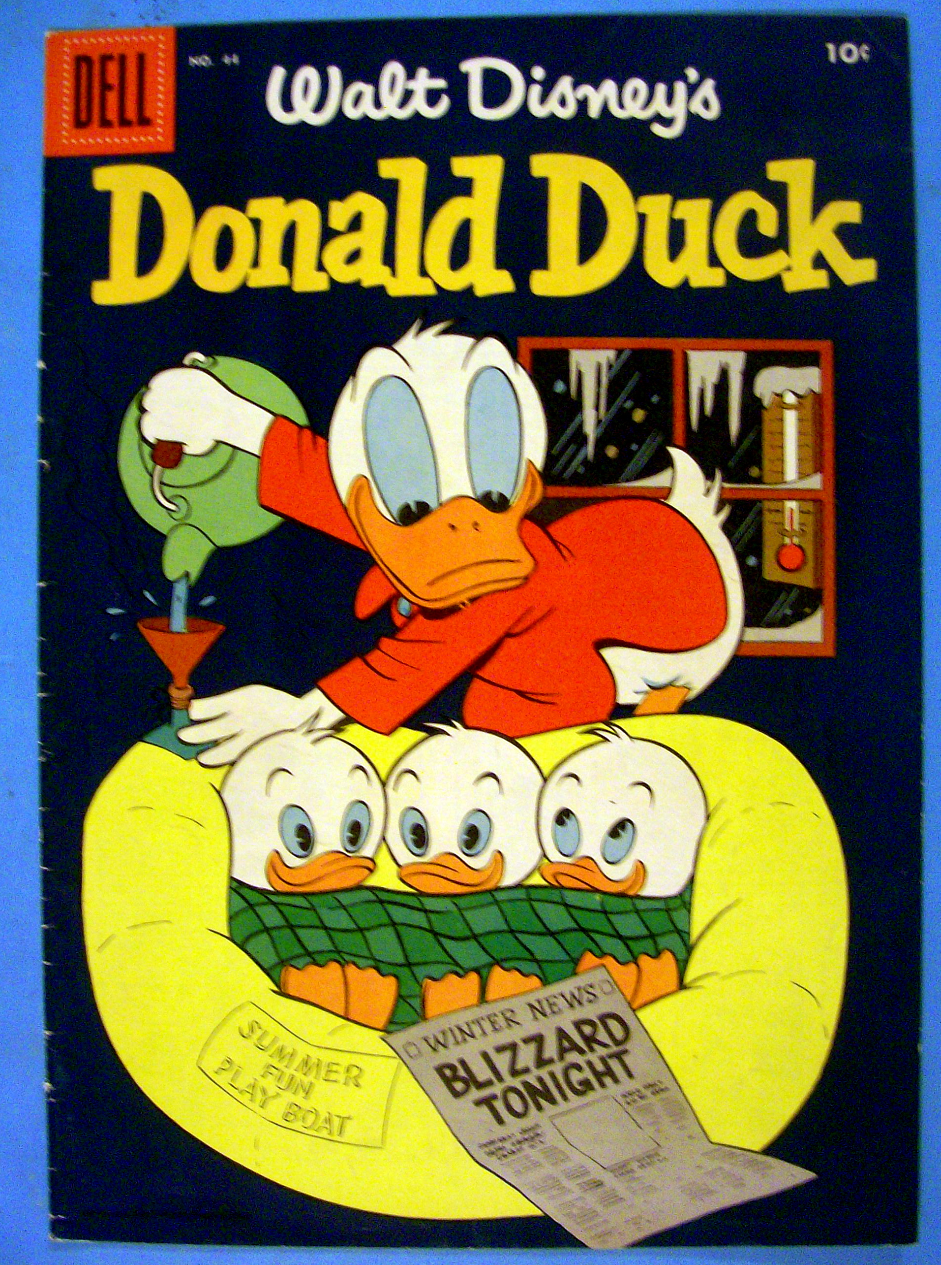 Donald Duck Comic Cover #44 December 1955