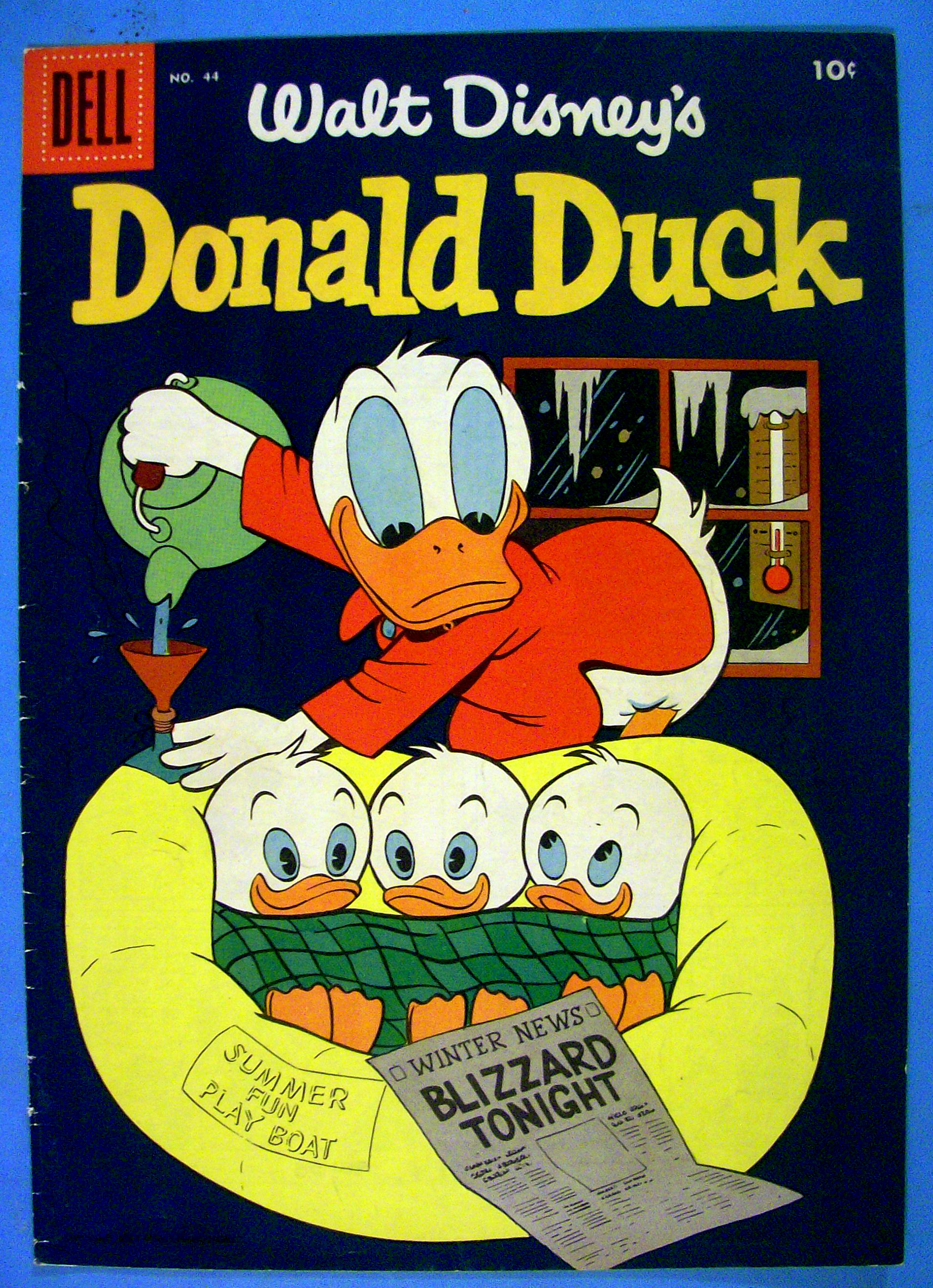Donald Duck Comic Cover #44 December 1955