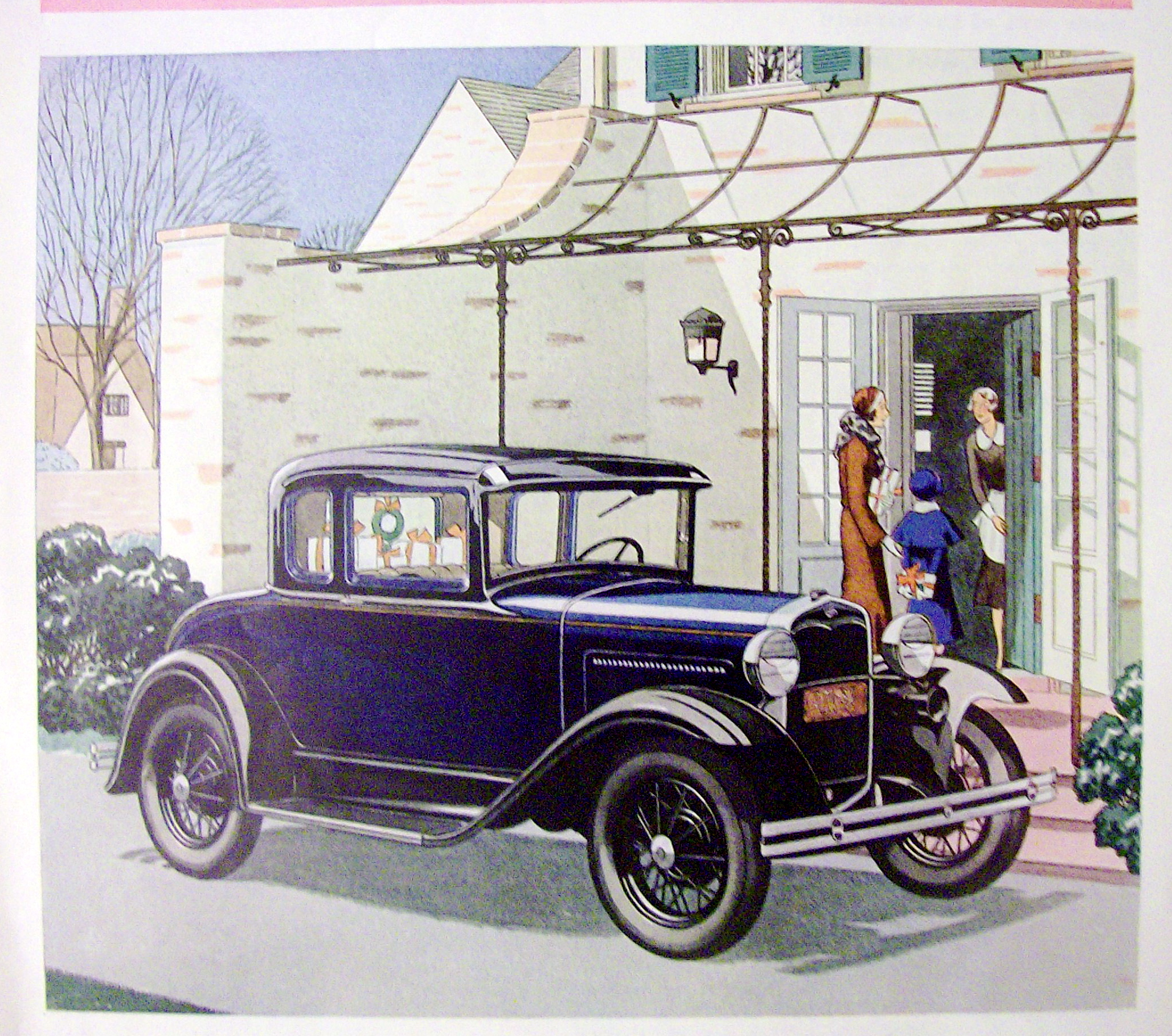 1930 Ford with the New Ford Coupe