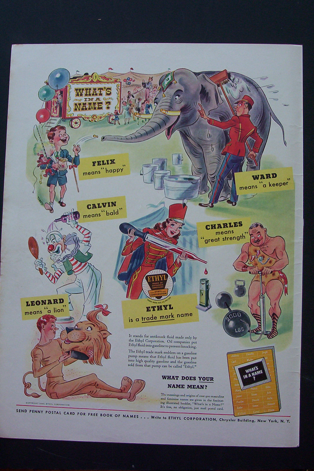 1943 Ethyl Corporation with a Great Circus