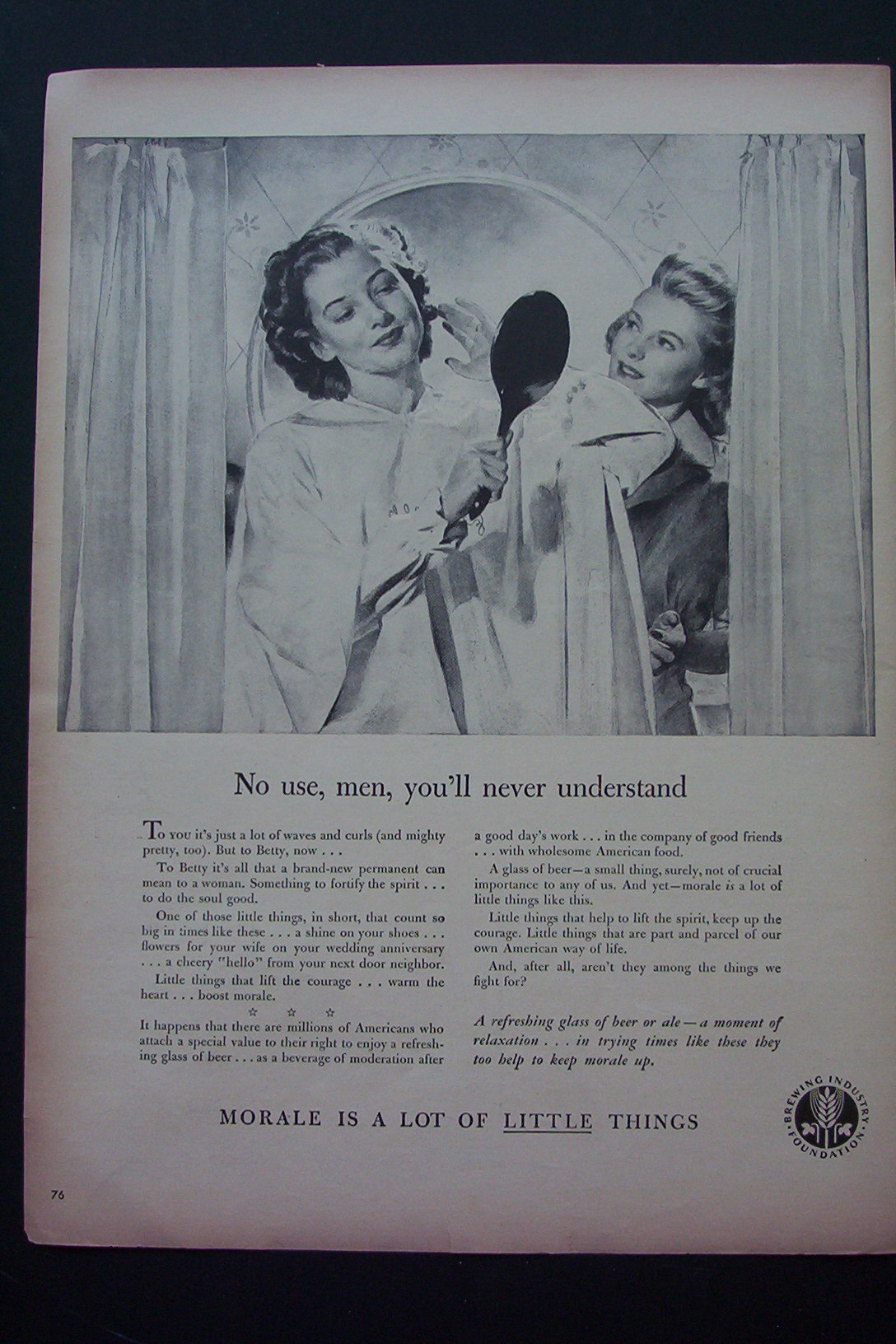 1943 Brewing Industry Foundation with 2 Women
