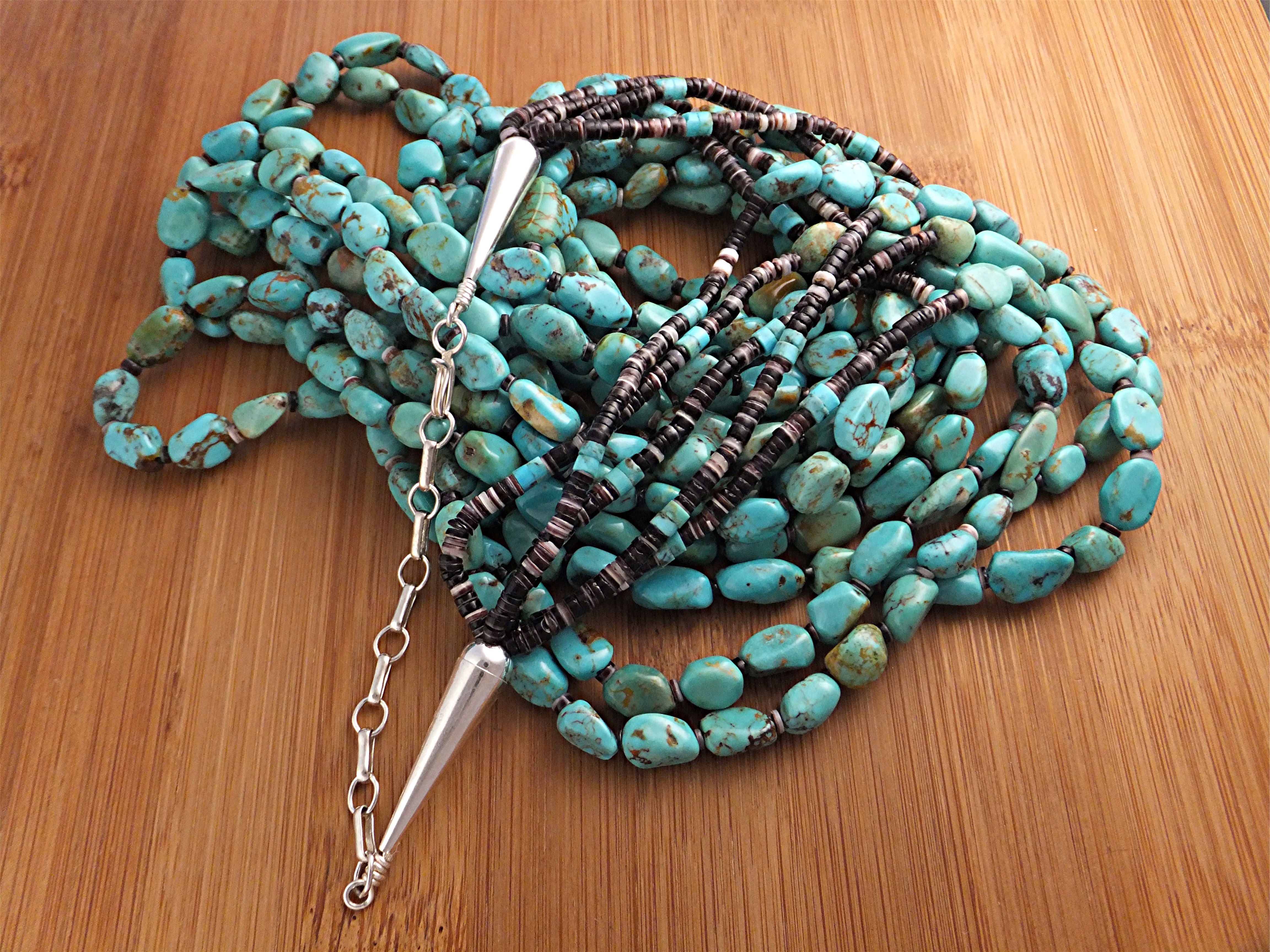 Necklace Kingman Turquoise Santo Domingo Sarah Leekeya