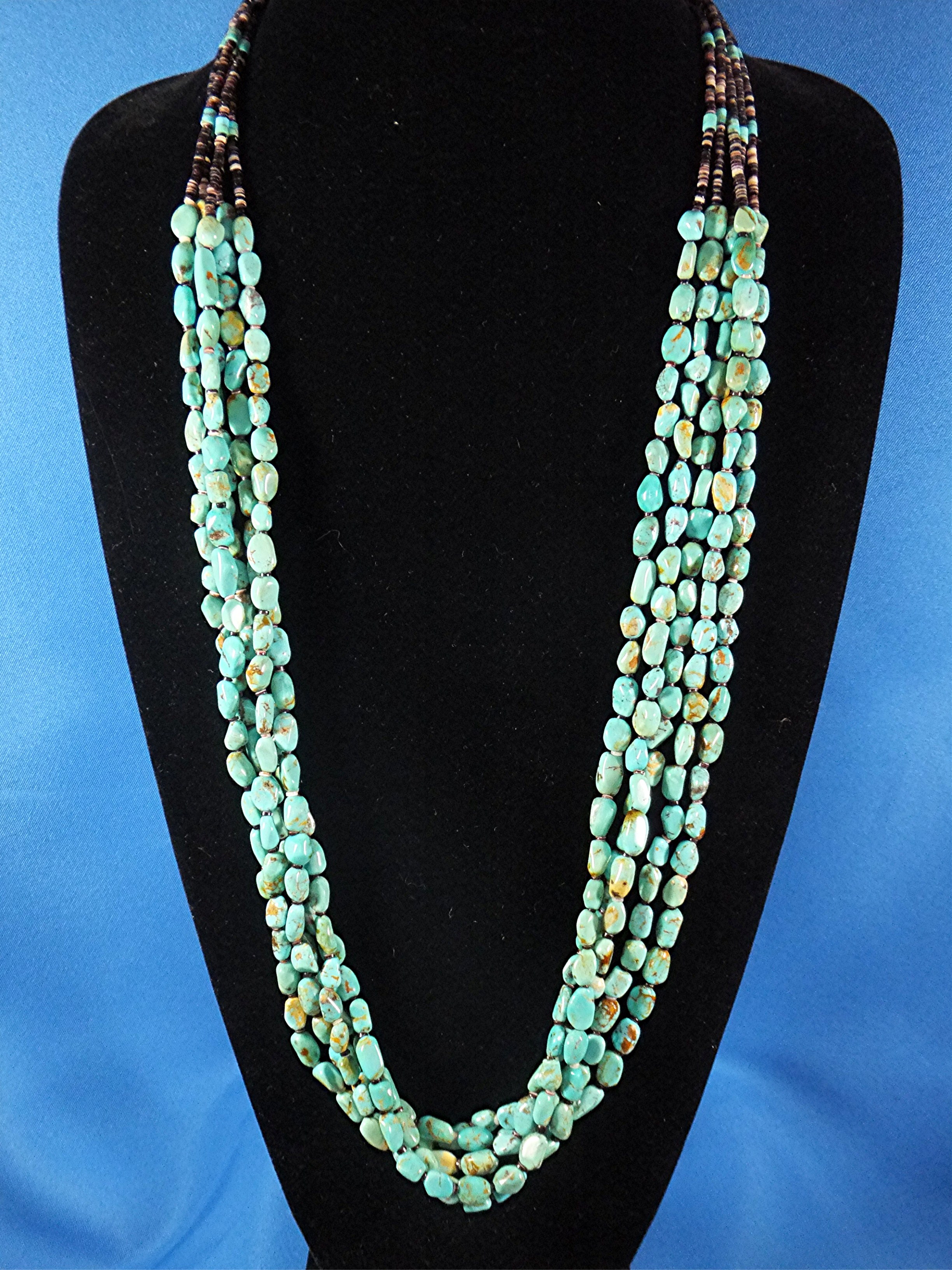 Necklace Kingman Turquoise Santo Domingo Sarah Leekeya