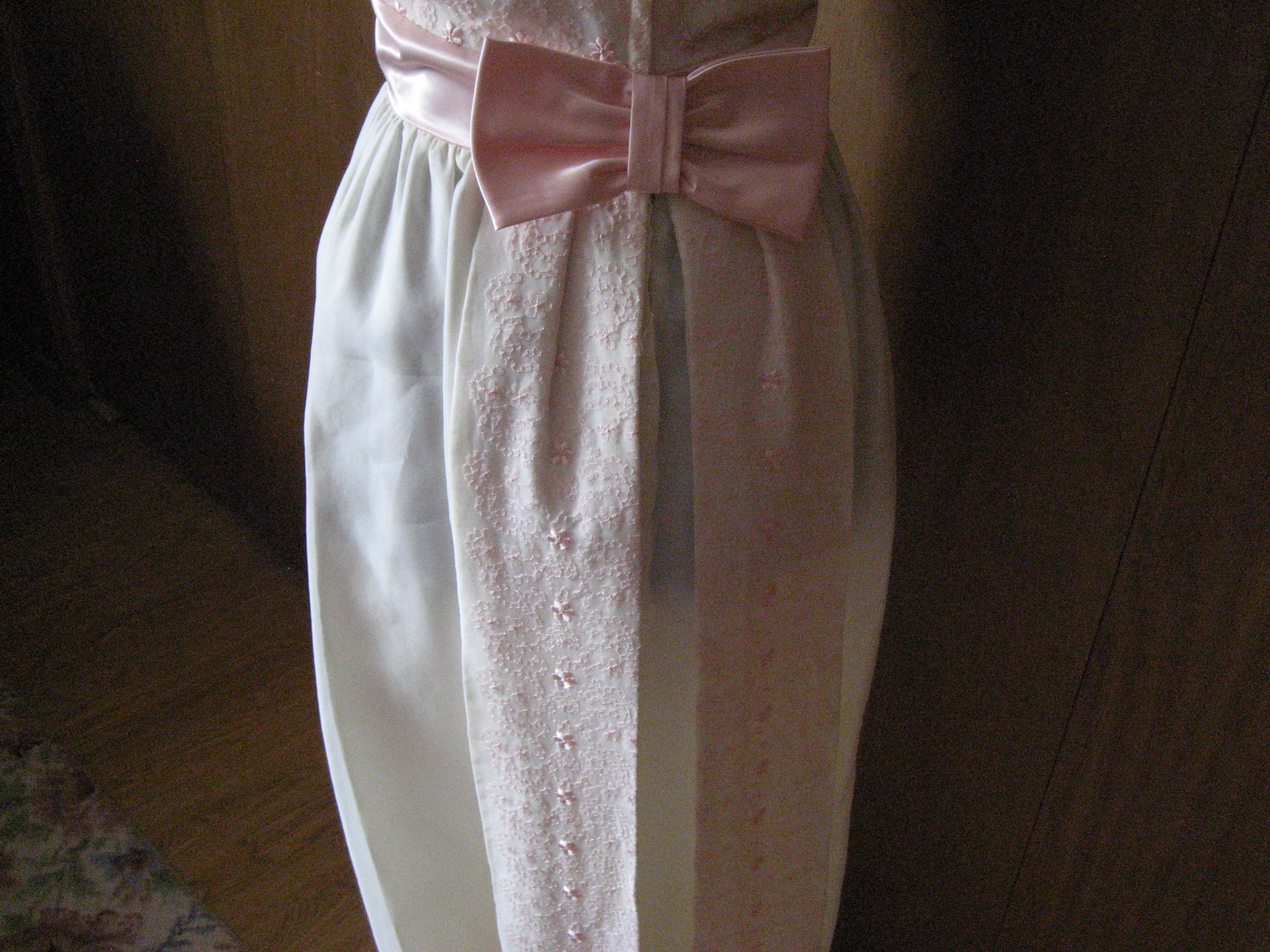 Pink Lace and Satin 60s Formal