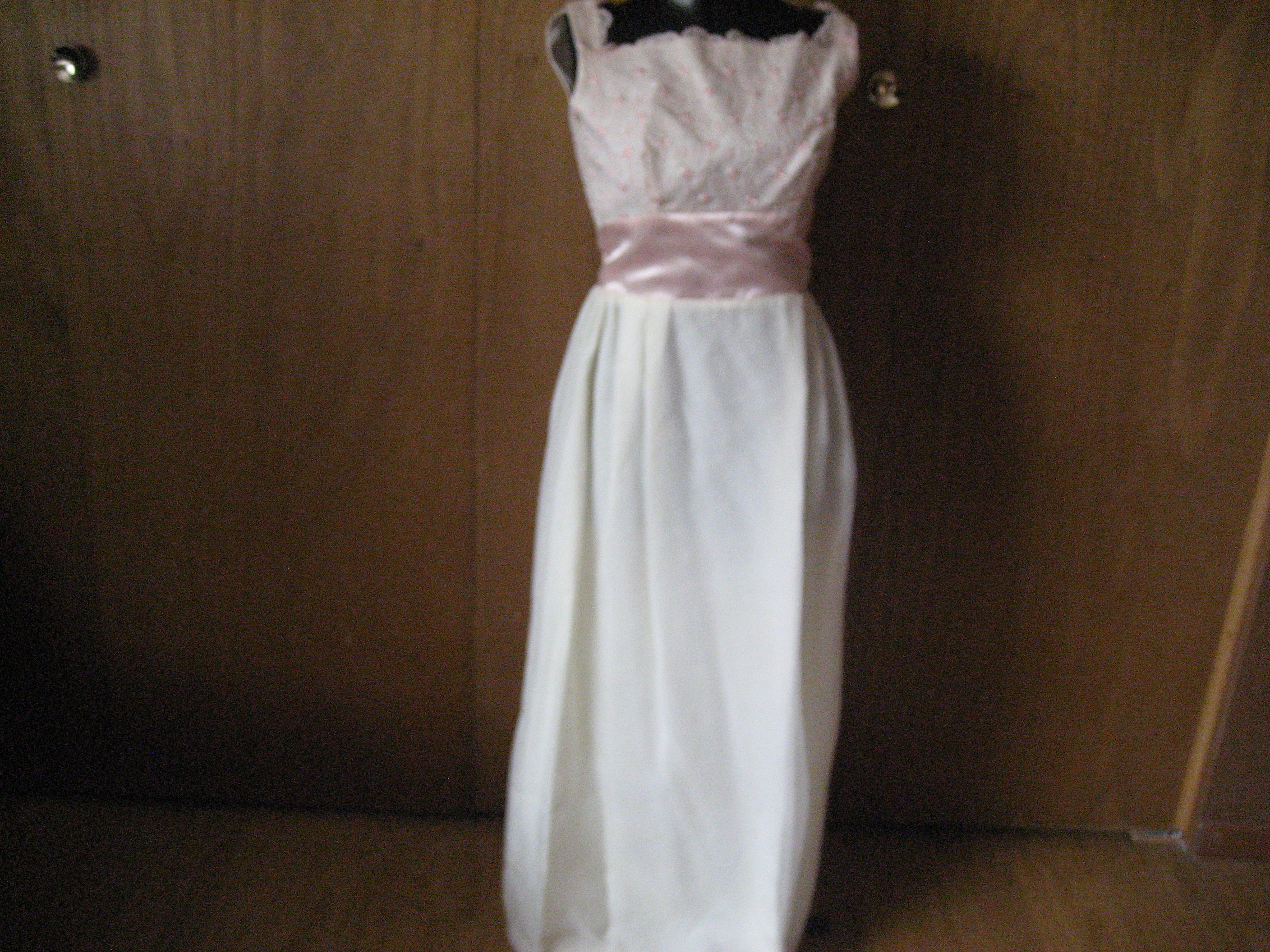 Pink Lace and Satin 60s Formal