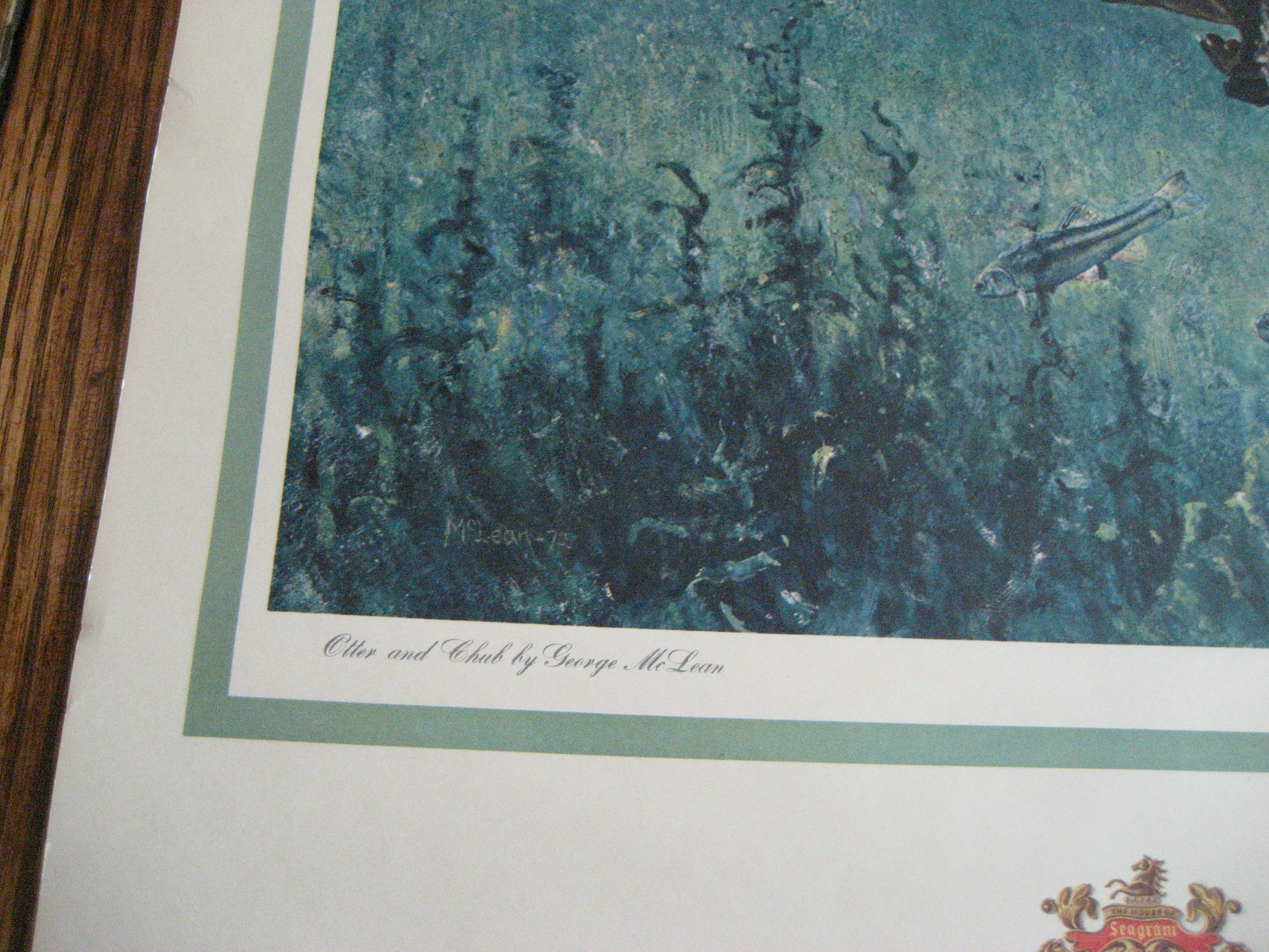 Seagram Whiskey DeFeo, Mclean, Schilling Wildlife Poster