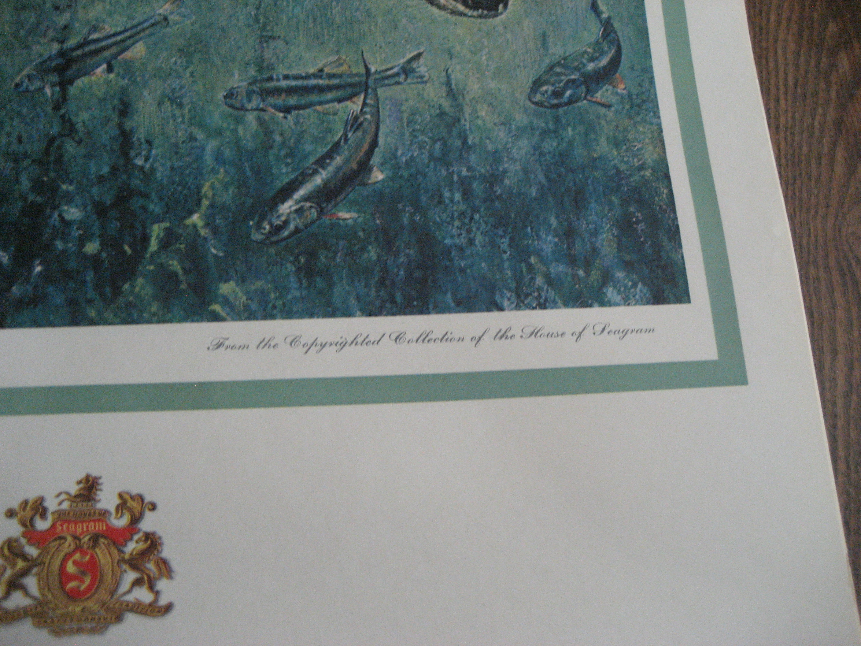 Seagram Whiskey DeFeo, Mclean, Schilling Wildlife Poster
